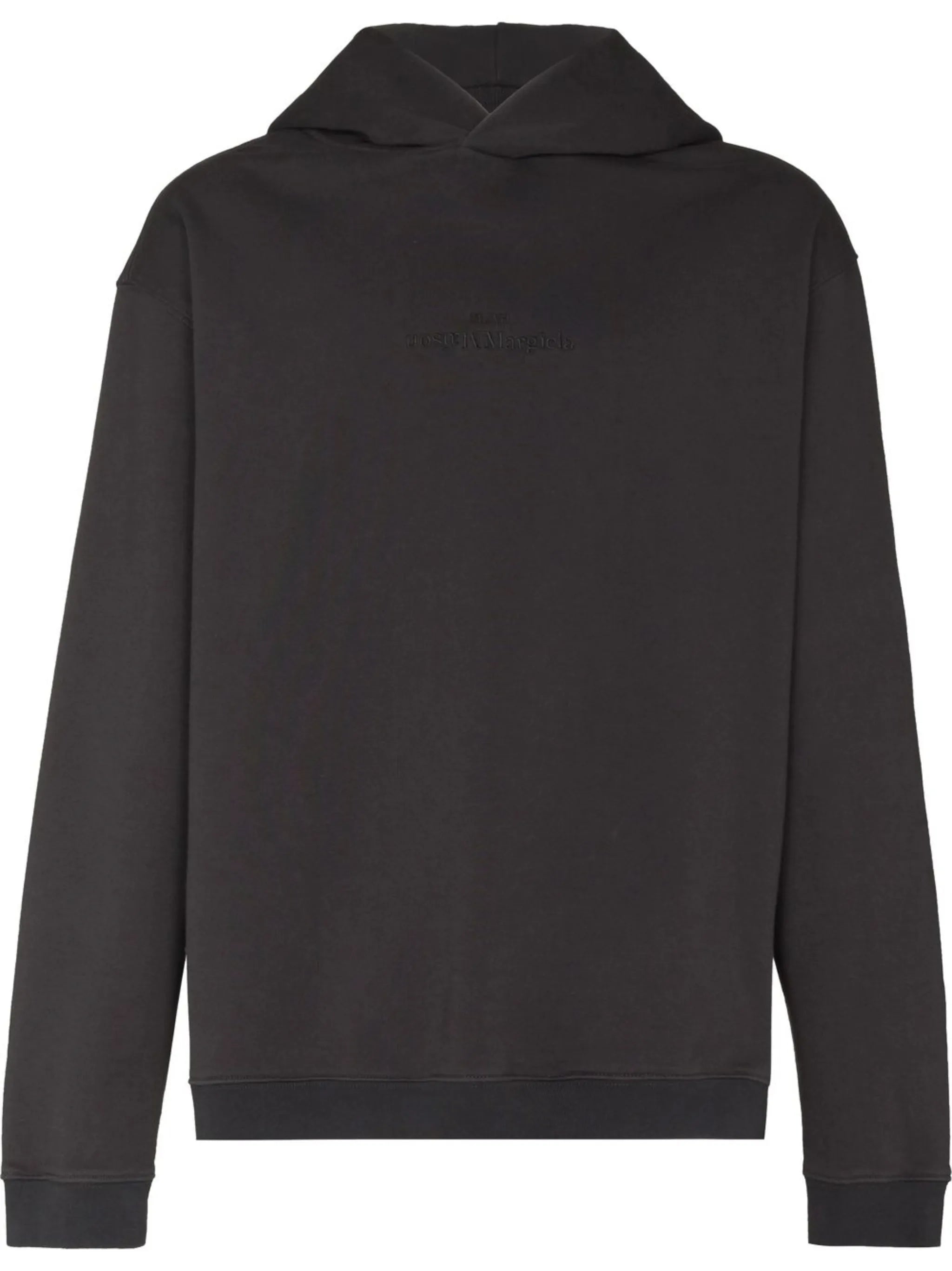 logo-embroidered cotton hoodie