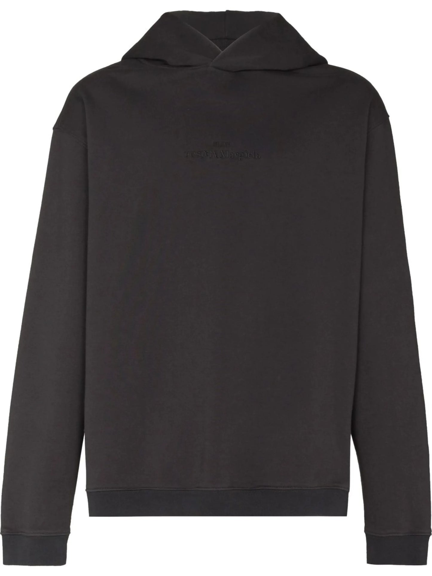logo-embroidered cotton hoodie