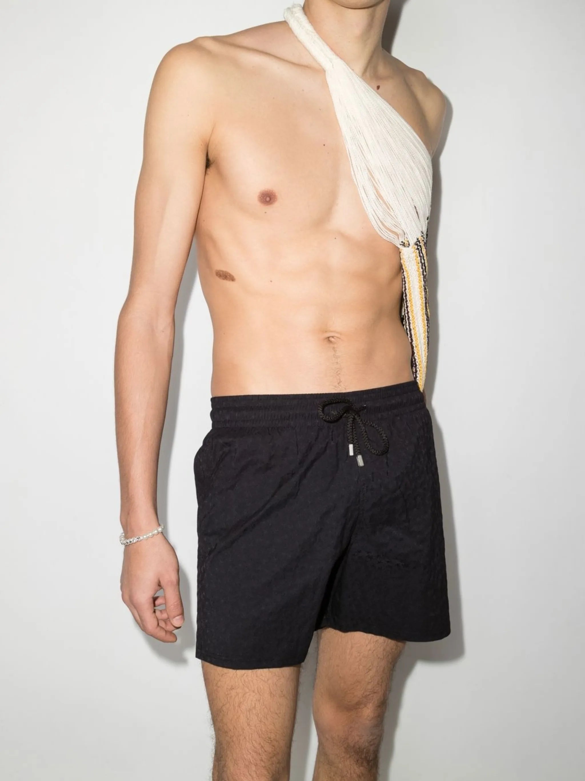 Moorise logo-print swim shorts