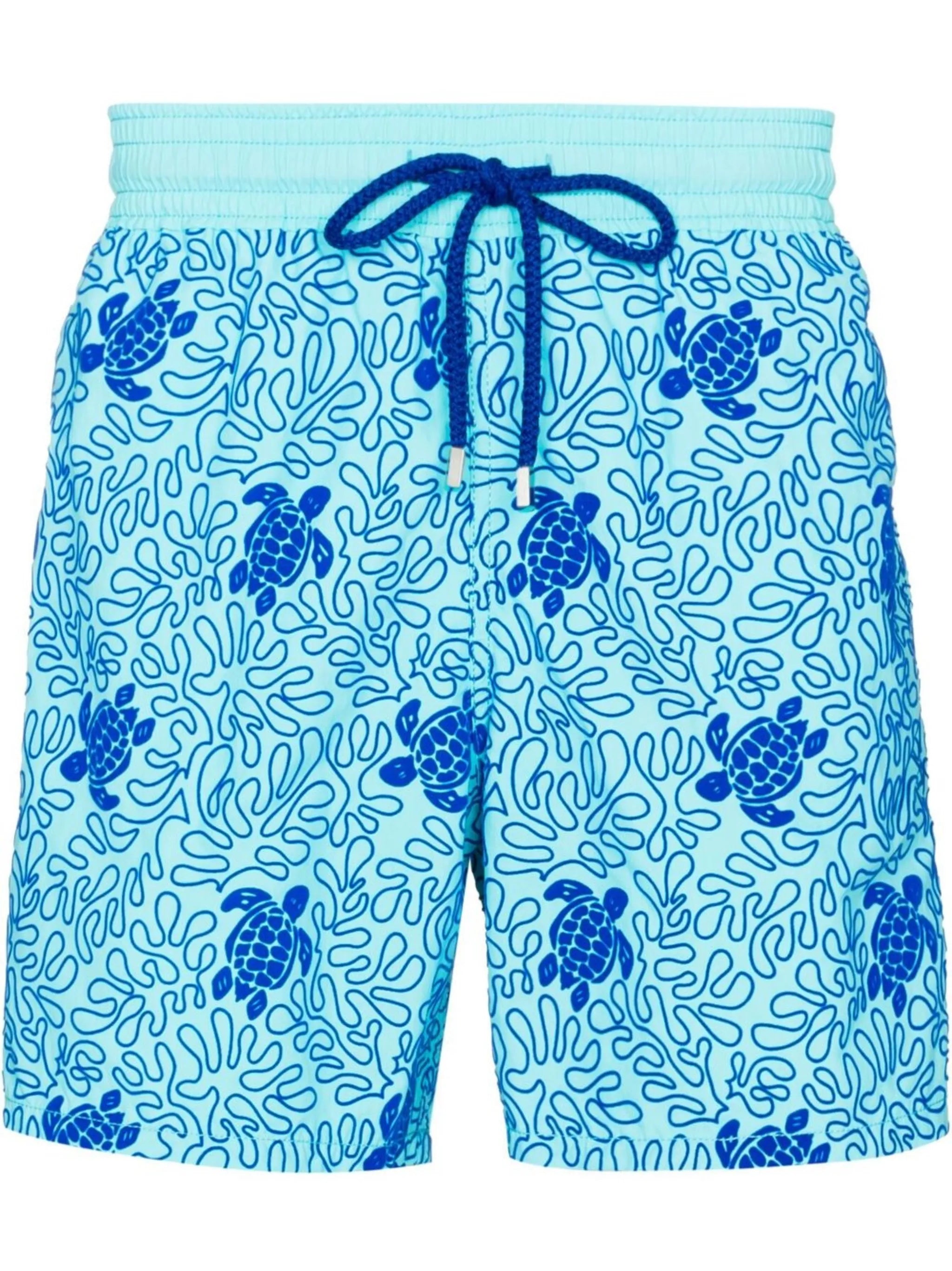 turtle-print swimming shorts