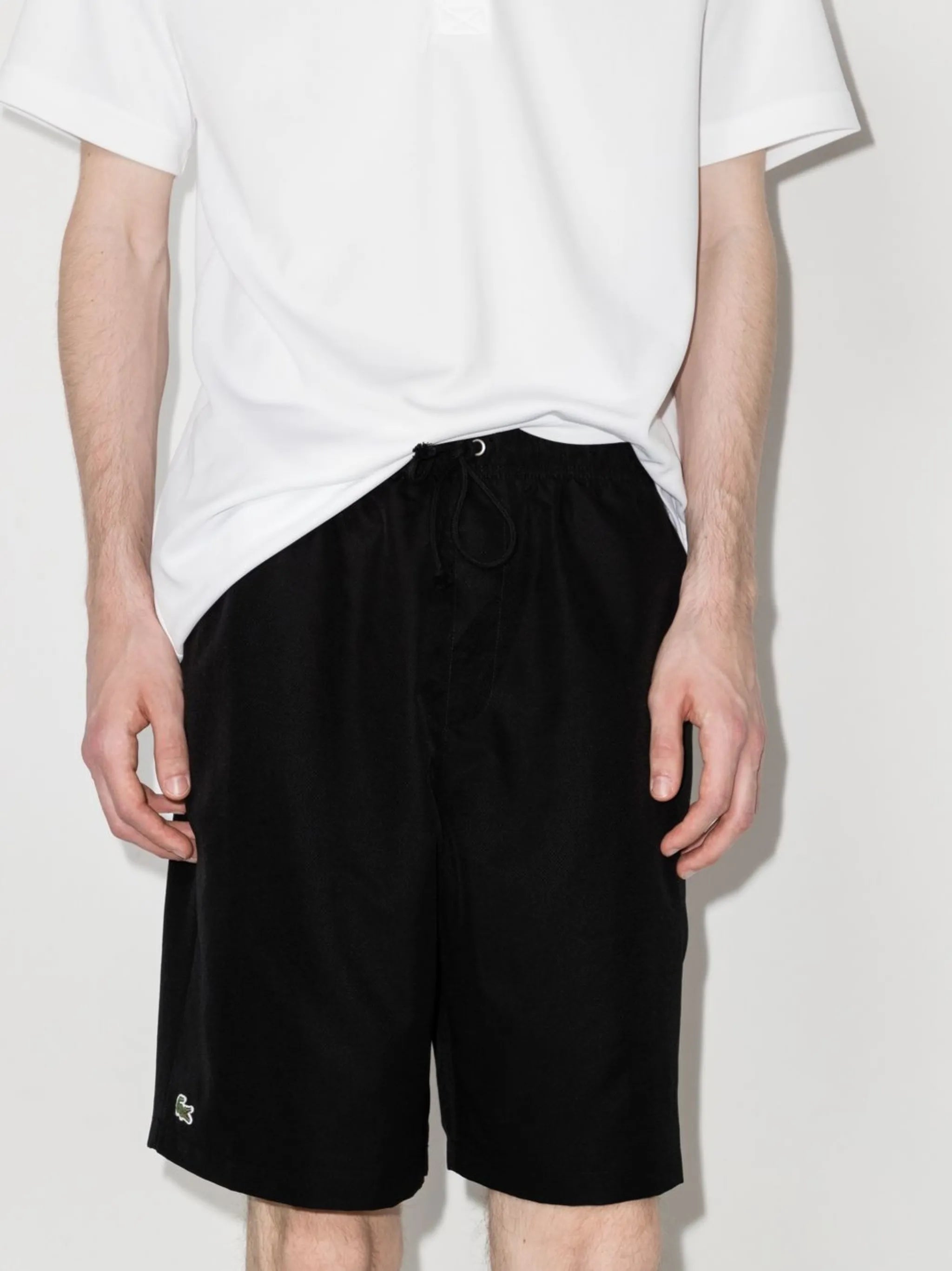 logo-patch track shorts