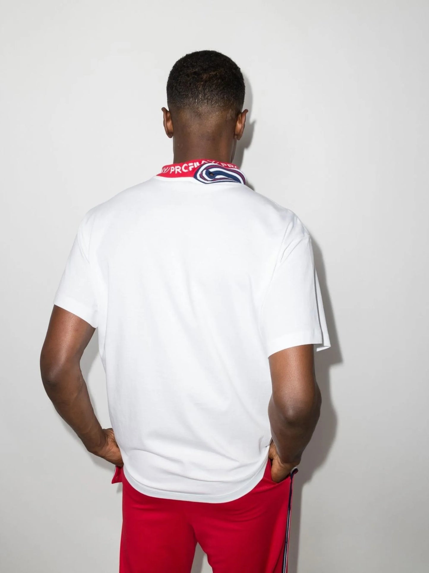 x Fila triple-collar T-shirt