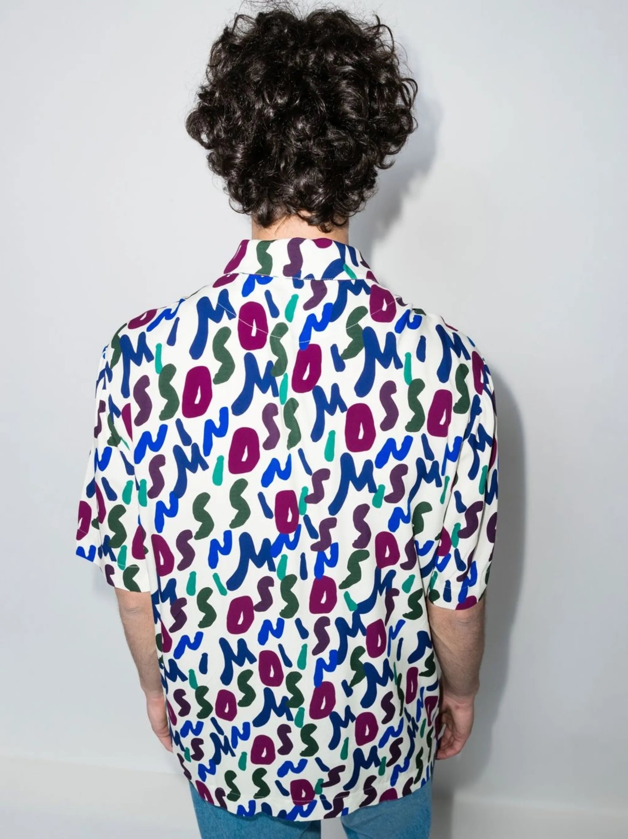 all-over logo short-sleeve shirt