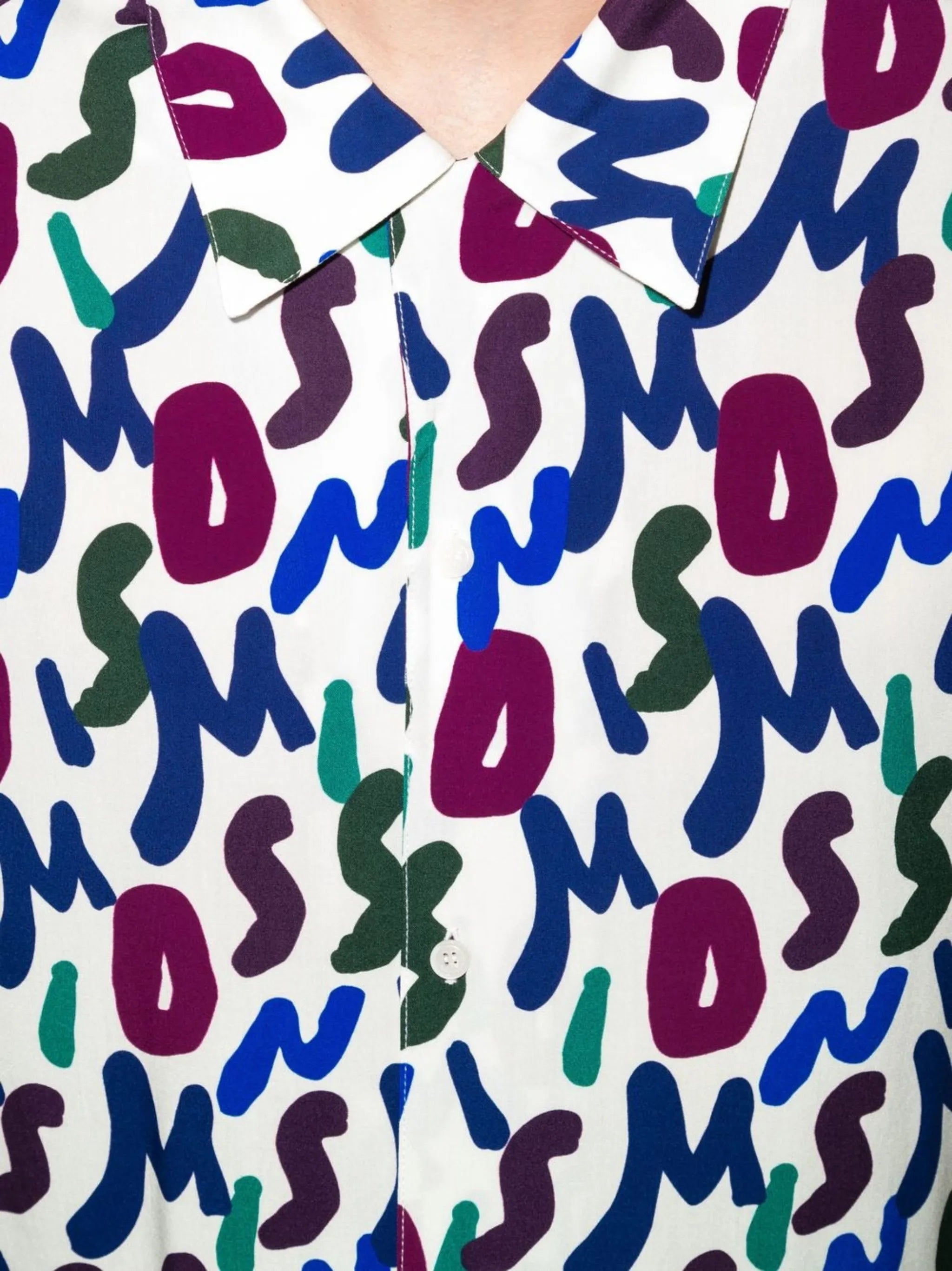 all-over logo short-sleeve shirt