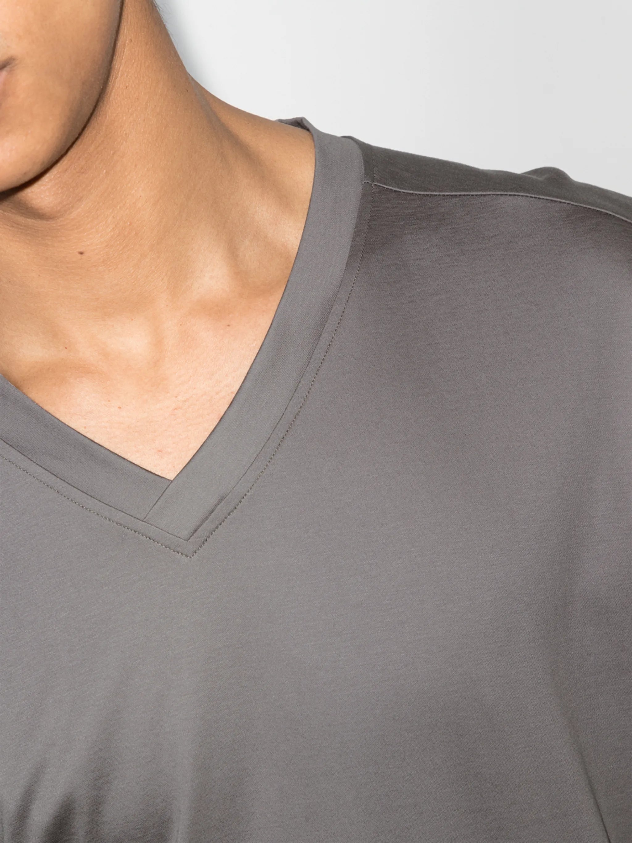 long-sleeve cotton T-shirt