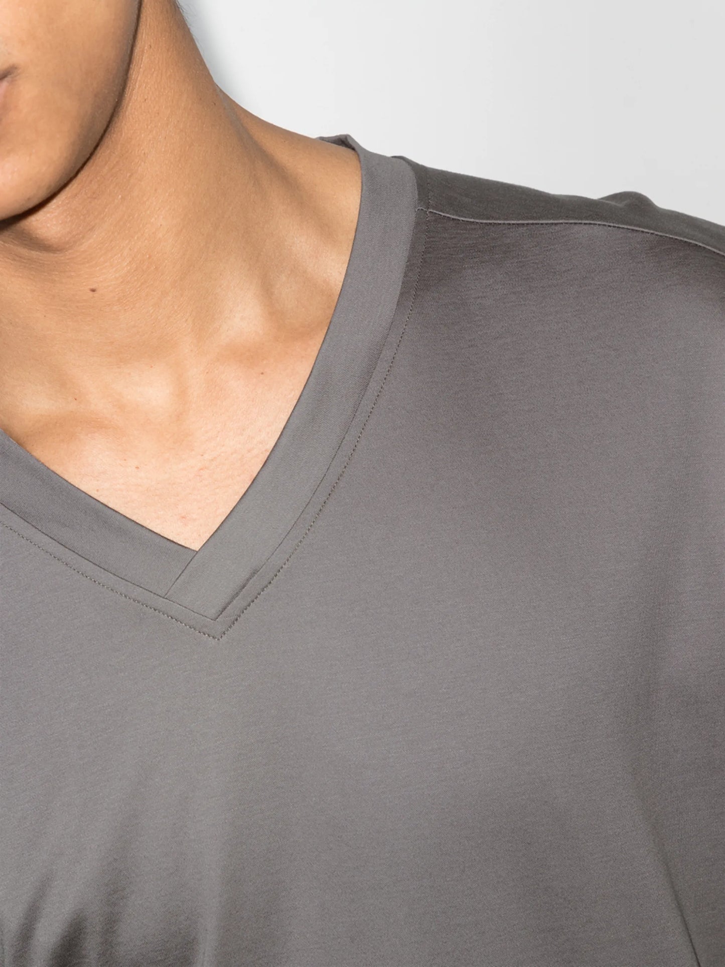 long-sleeve cotton T-shirt