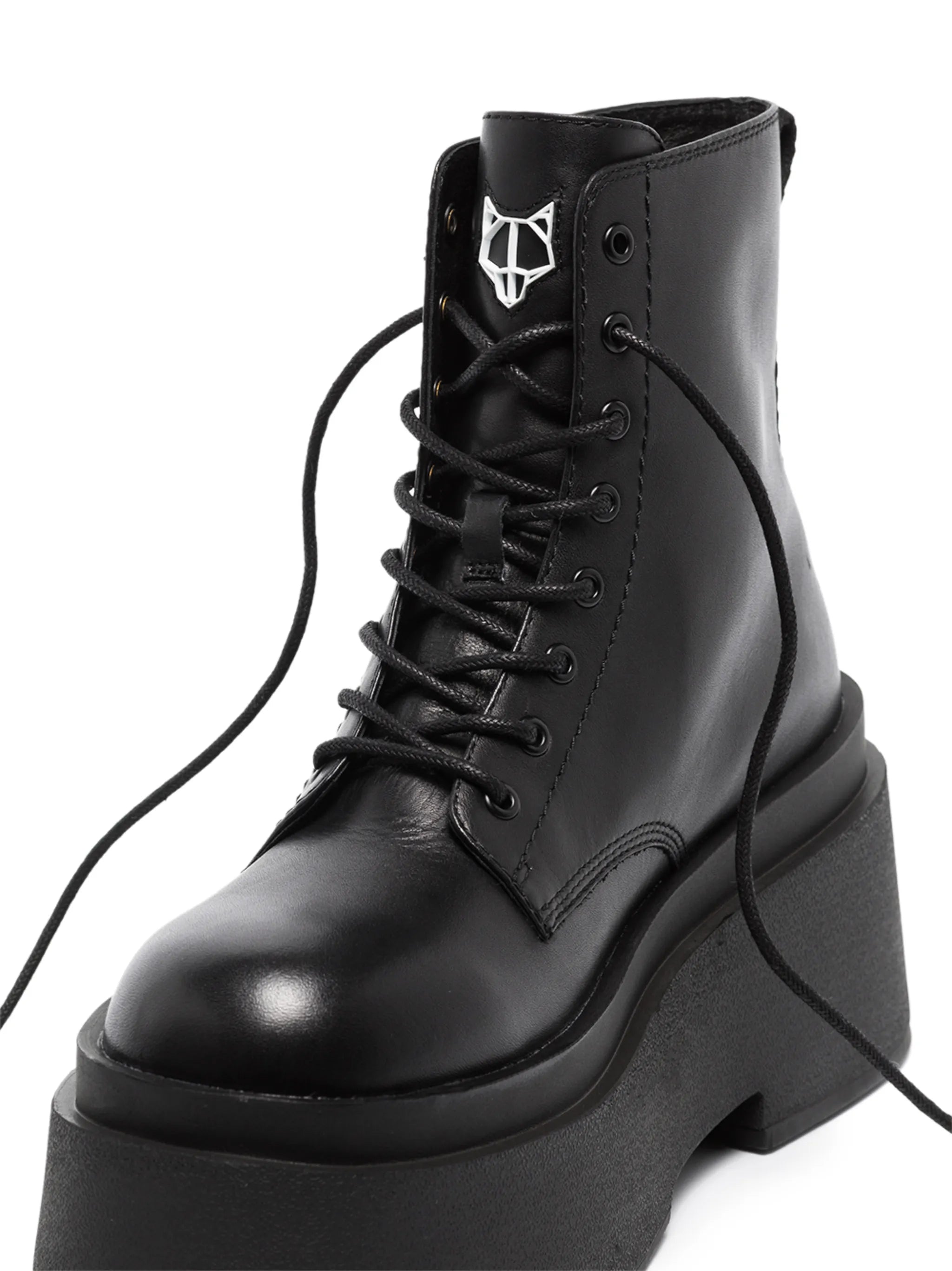 Saturn 160mm platform lace-up boots