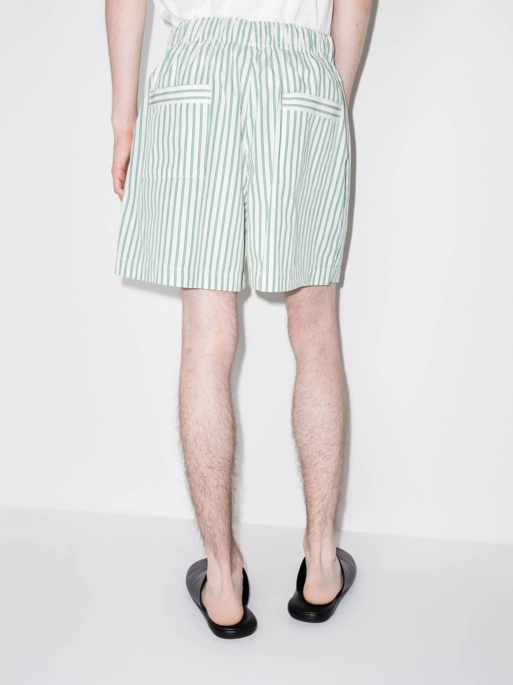 striped poplin pyjama shorts