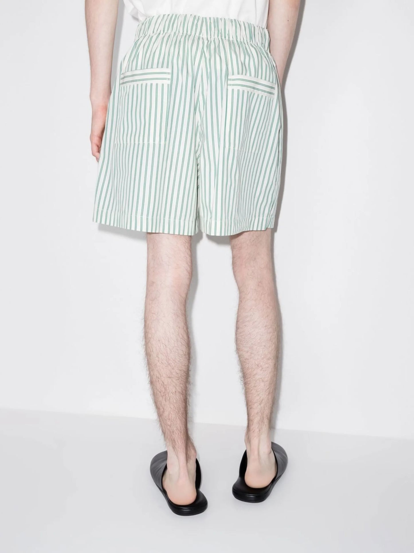 striped poplin pyjama shorts