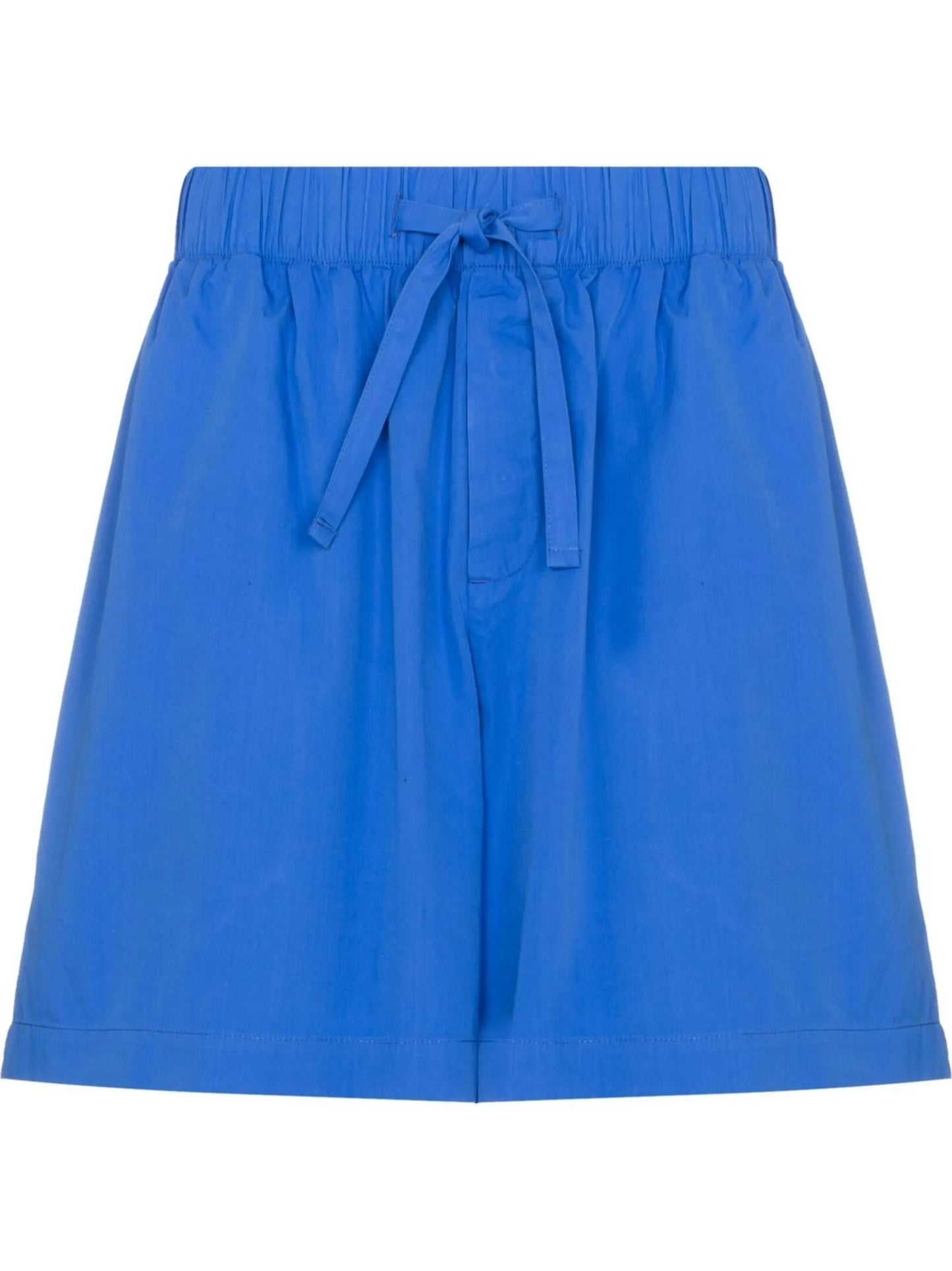 drawstring-waist pajama shorts