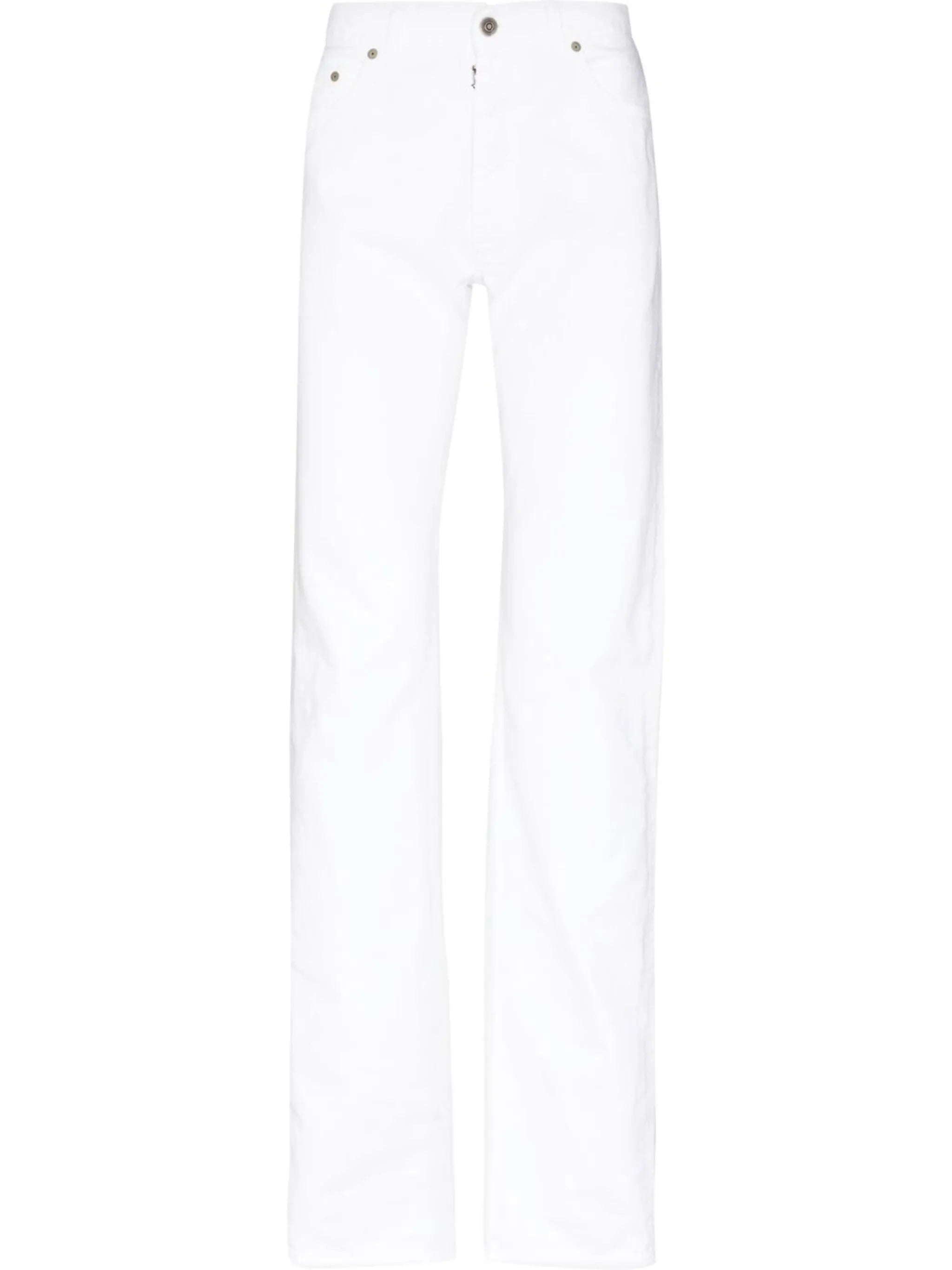 straight-leg cotton jeans