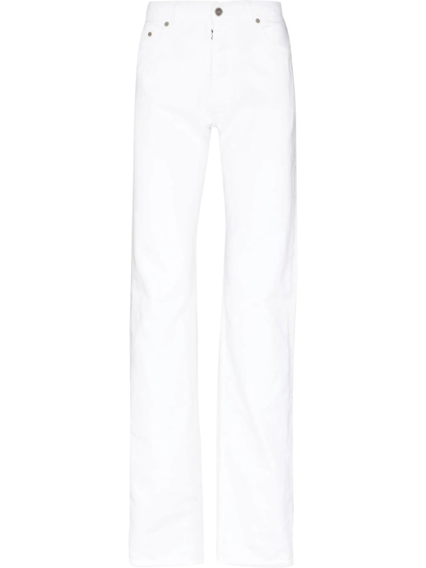straight-leg cotton jeans