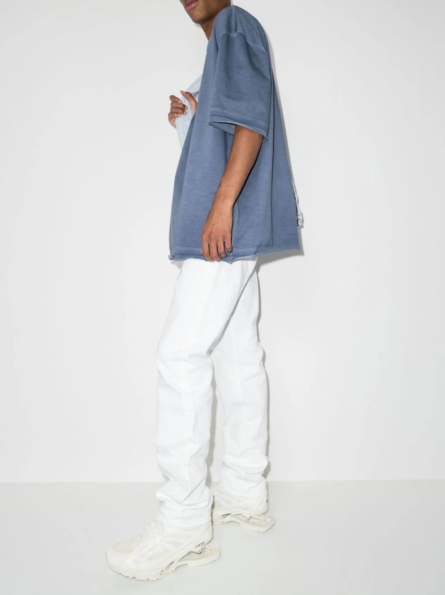 straight-leg cotton jeans