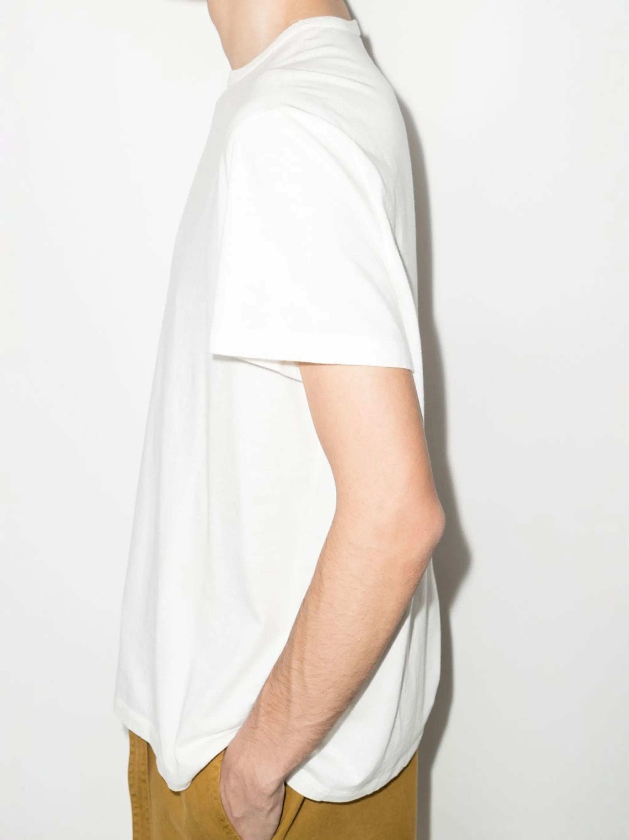 logo-embroidered jersey T-shirt
