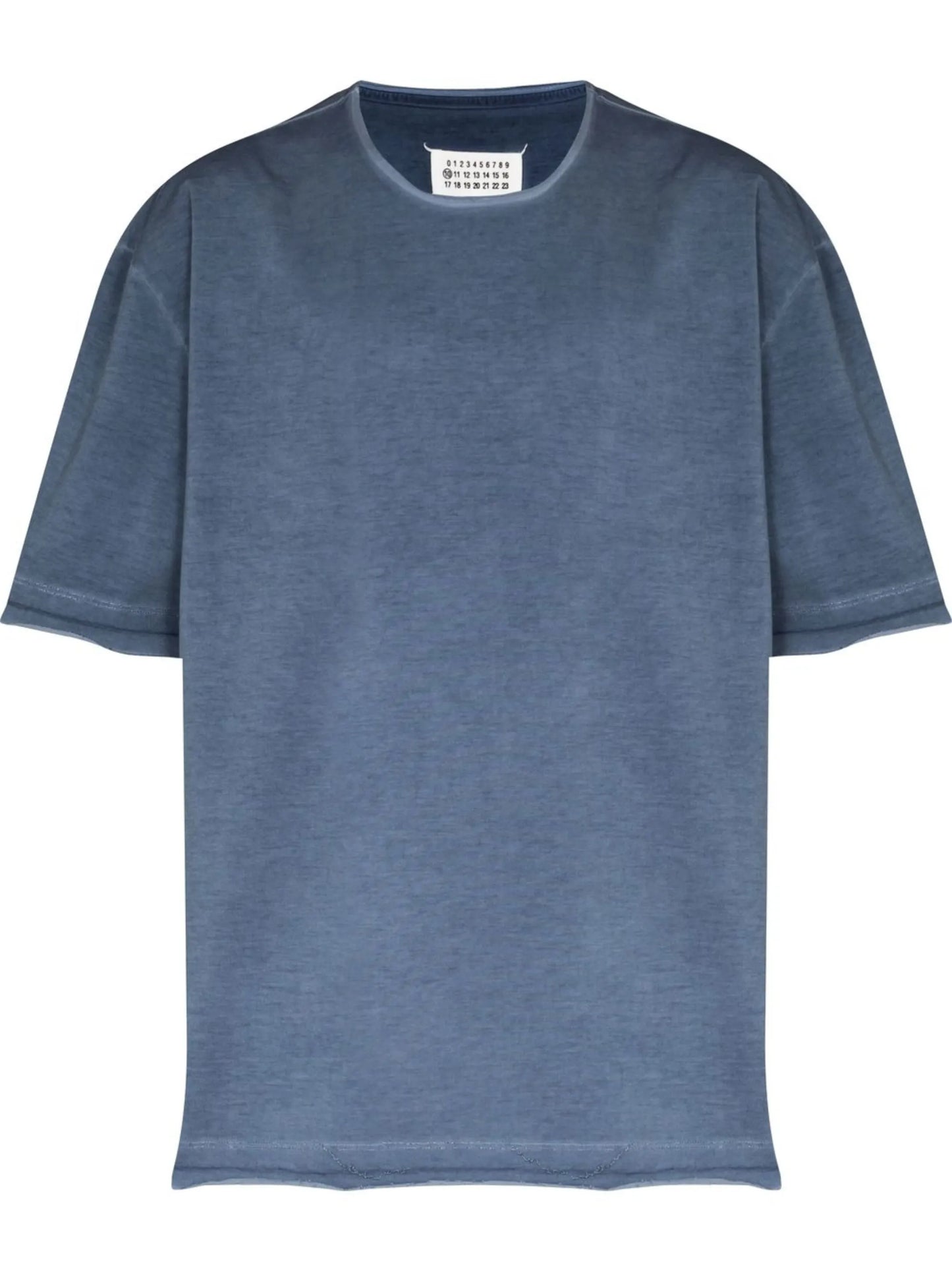 raw-edge cotton T-shirt
