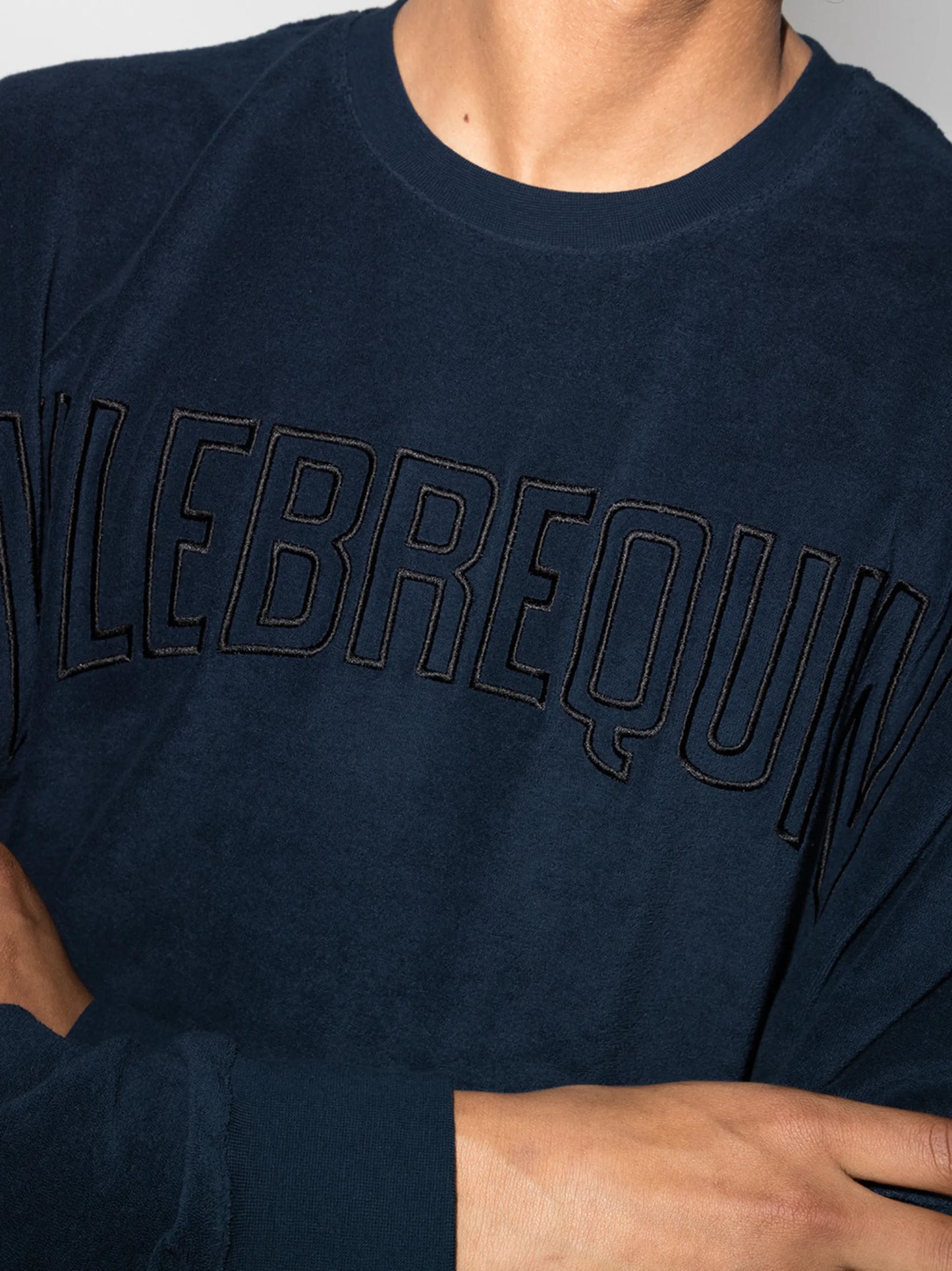terrycloth logo-embroidered sweatshirt