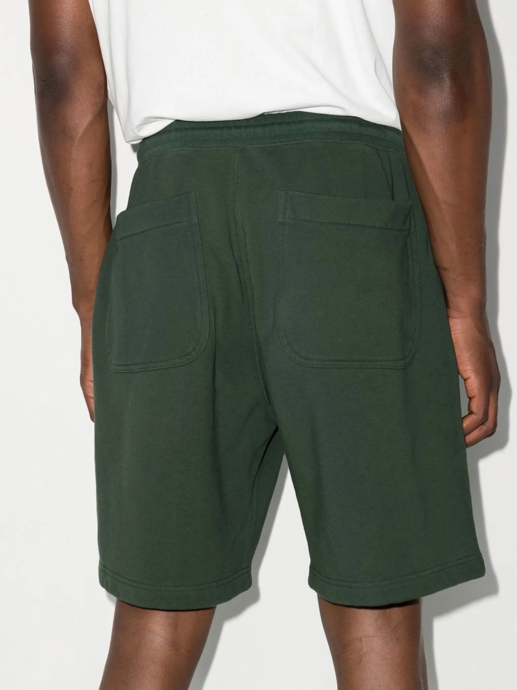 logo-print track shorts