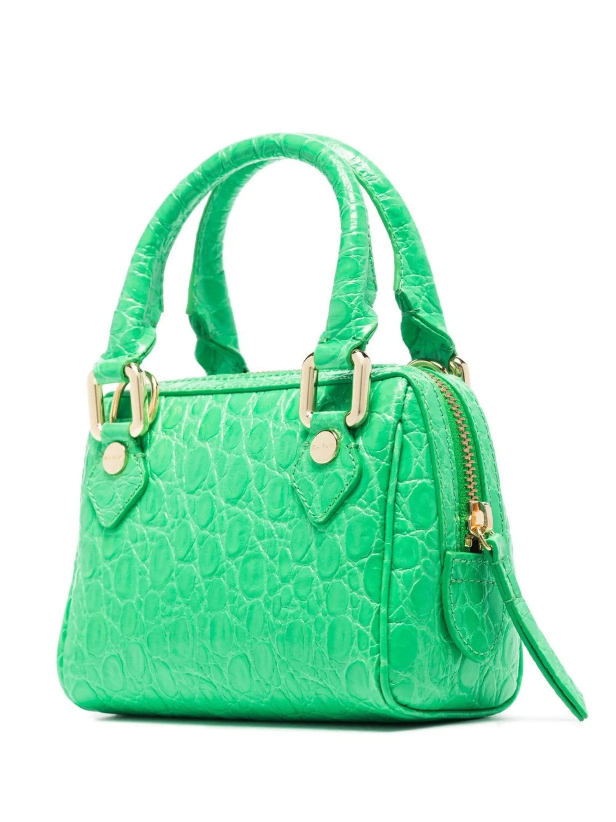 Dora crocodile-effect tote bag