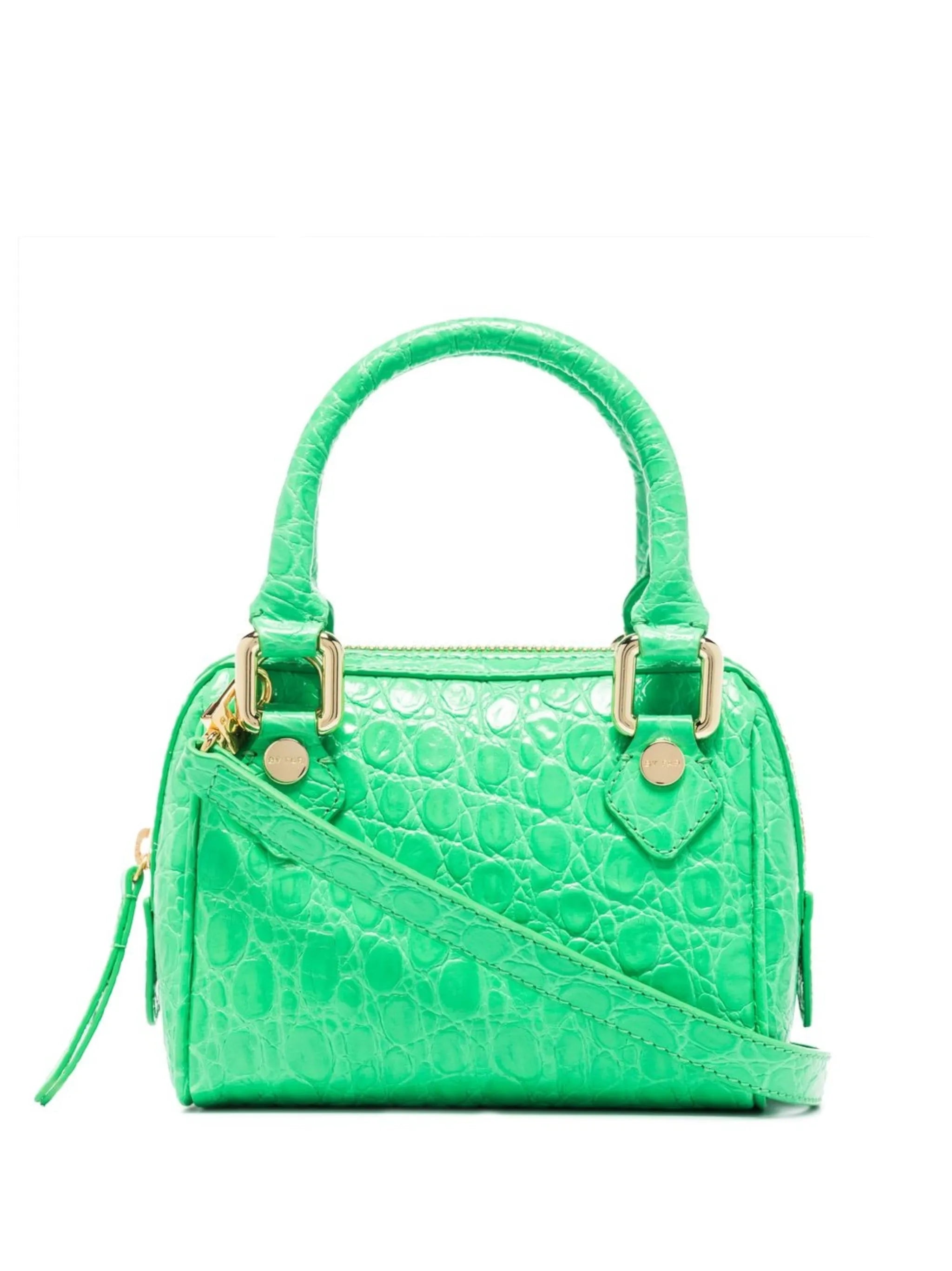 Dora crocodile-effect tote bag