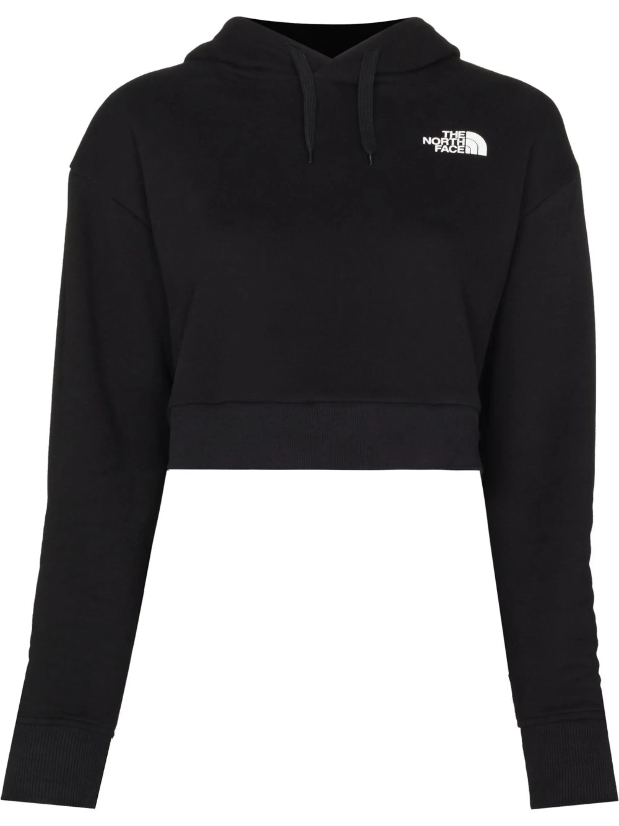 logo-print cropped hoodie