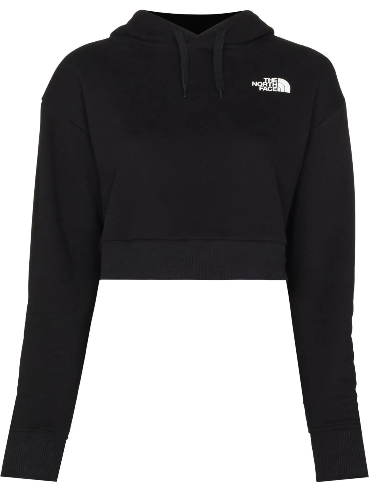 logo-print cropped hoodie