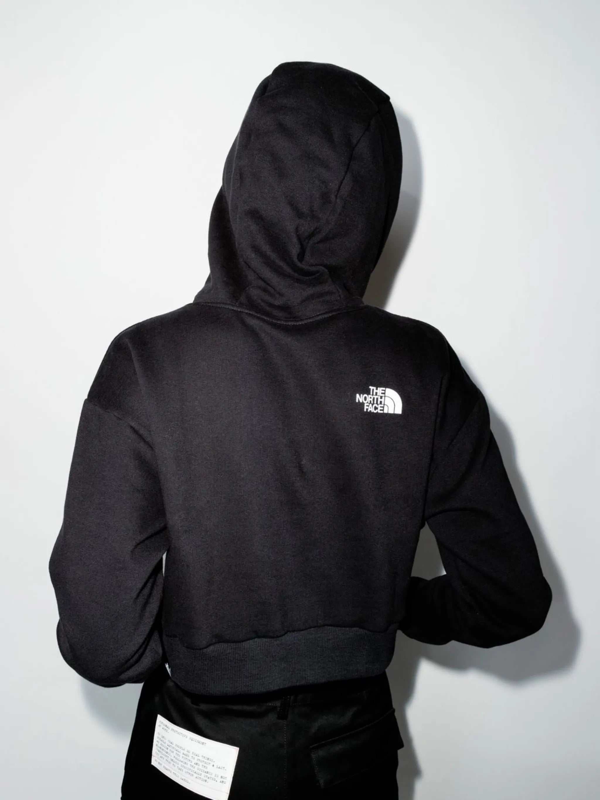 logo-print cropped hoodie
