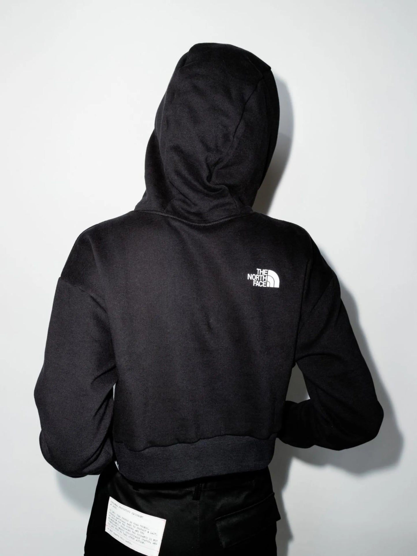 logo-print cropped hoodie