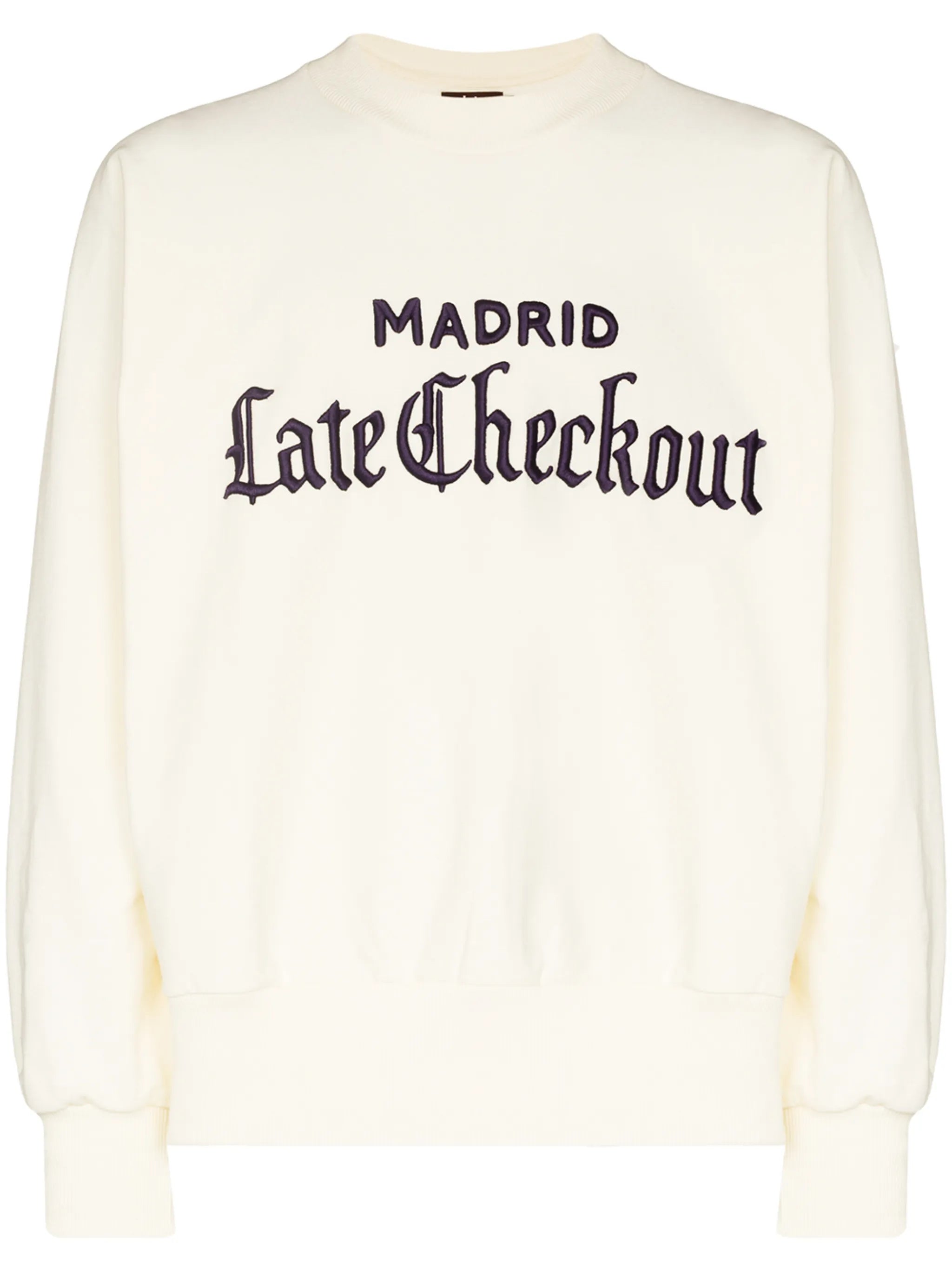 logo-embroidered sweatshirt