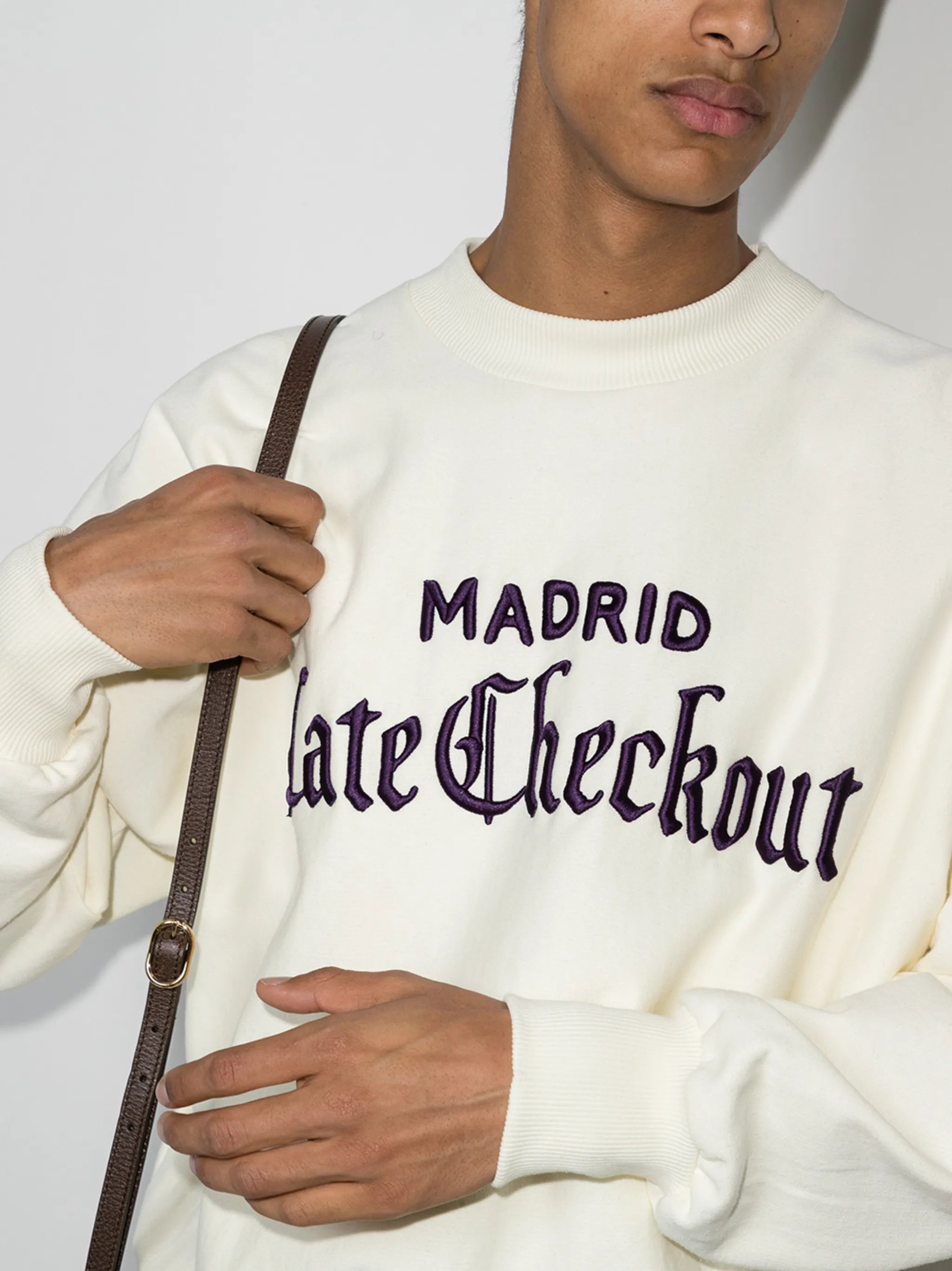 logo-embroidered sweatshirt