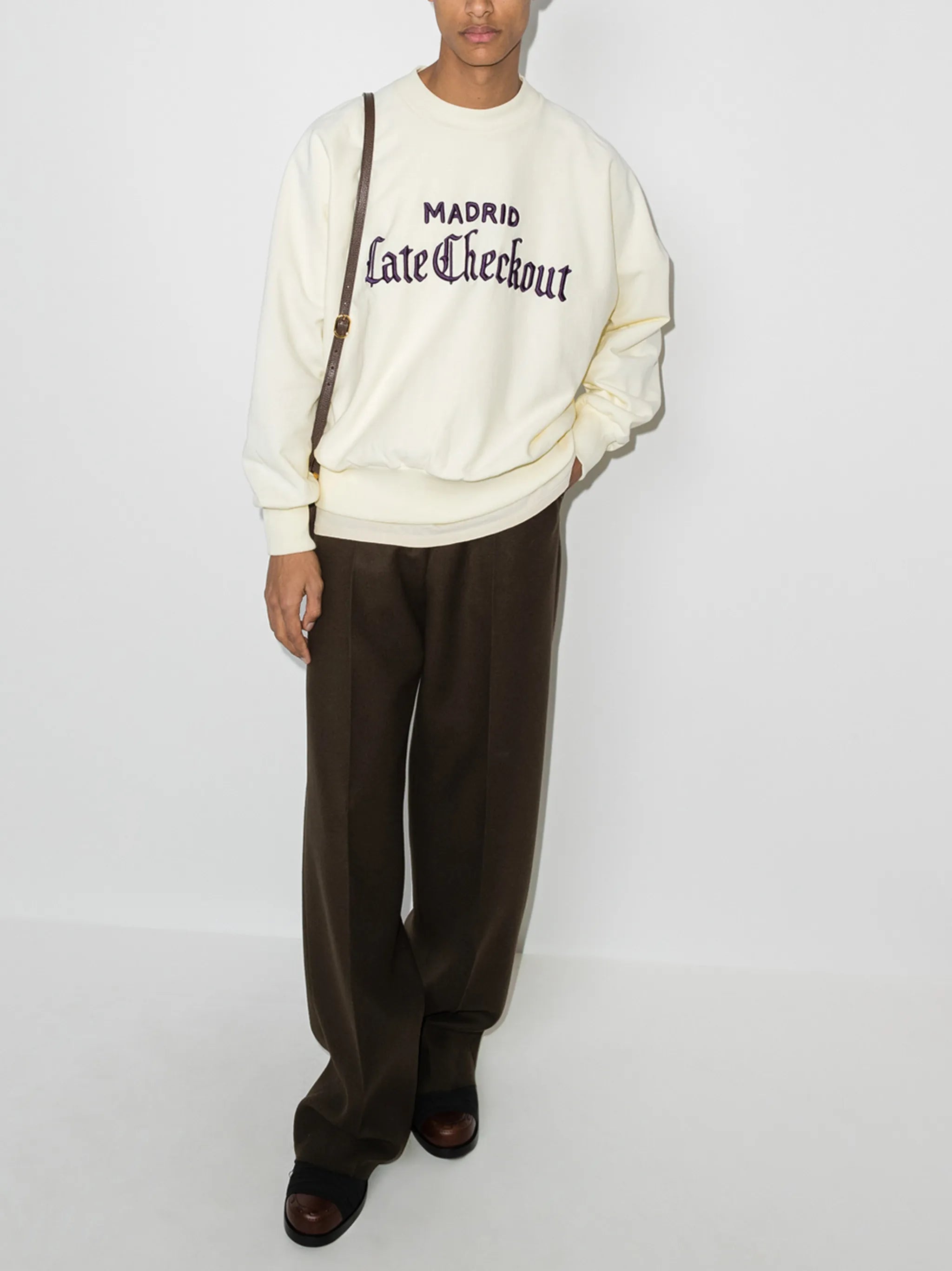 logo-embroidered sweatshirt