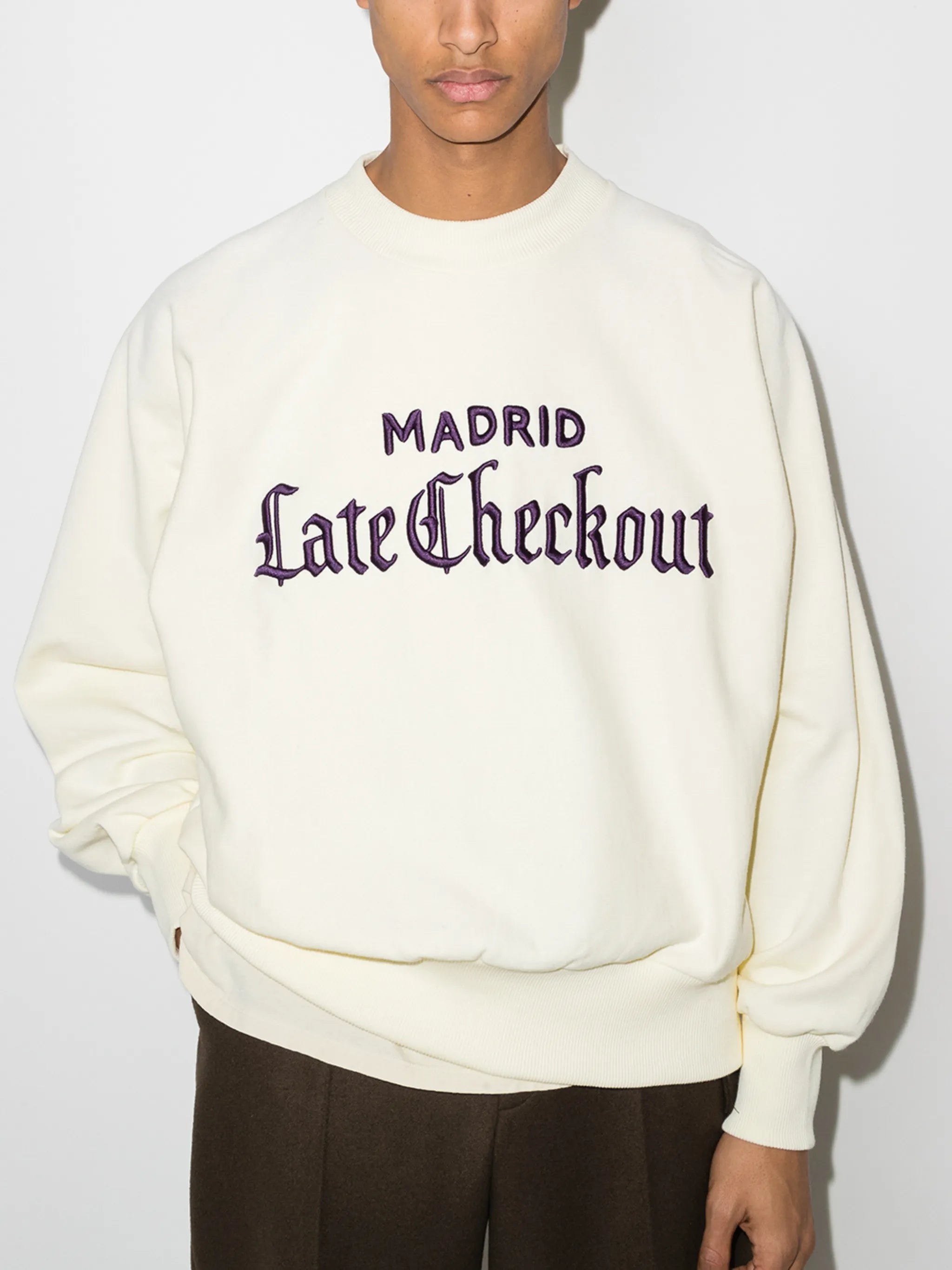 logo-embroidered sweatshirt