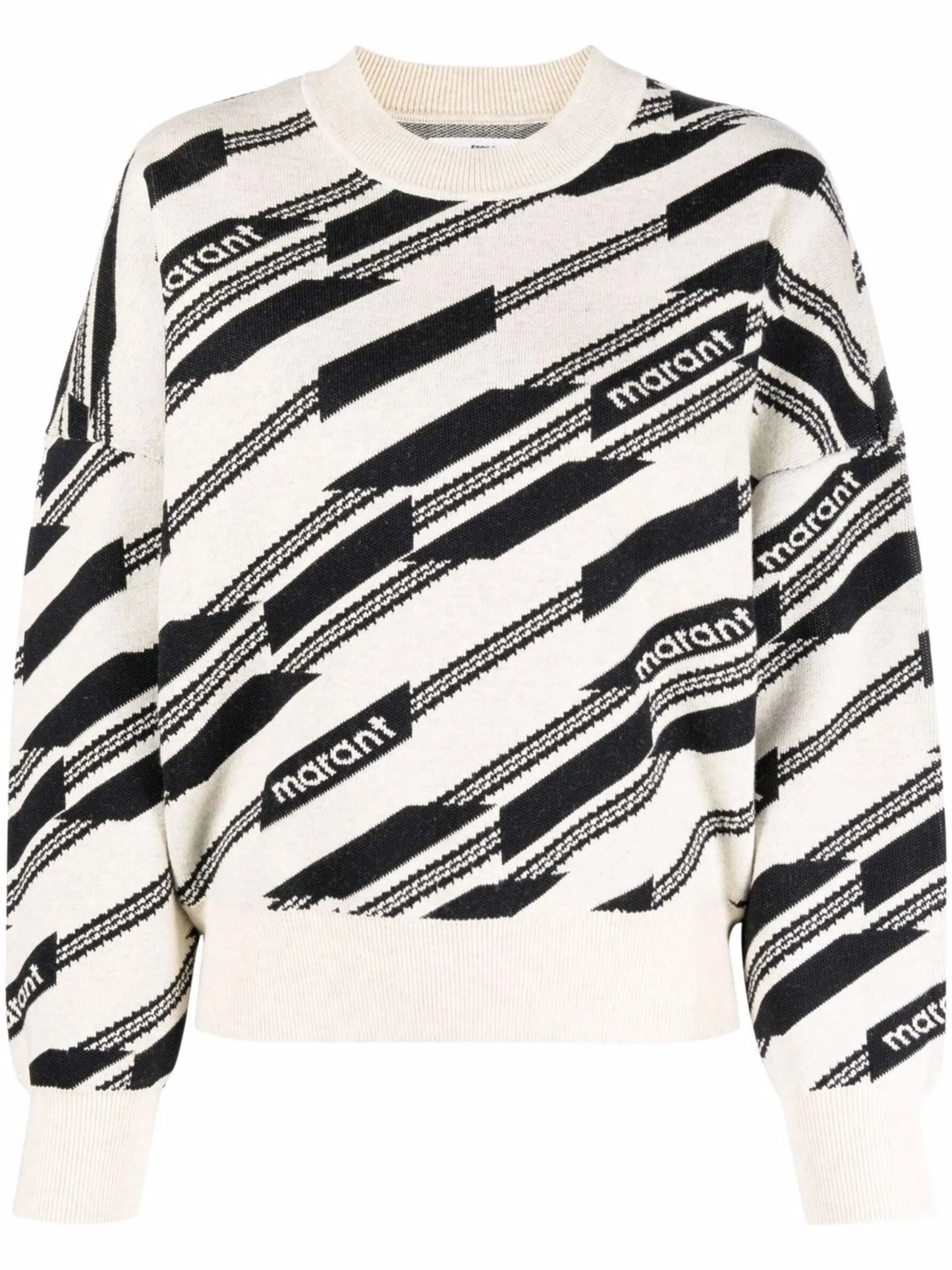intarsia-knit long-sleeve jumper