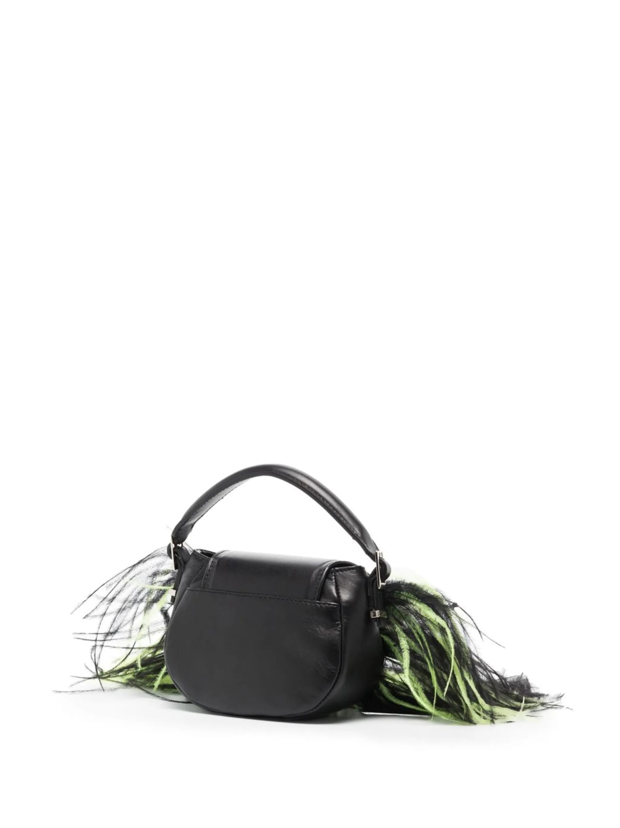 Sid feather-trim mini bag