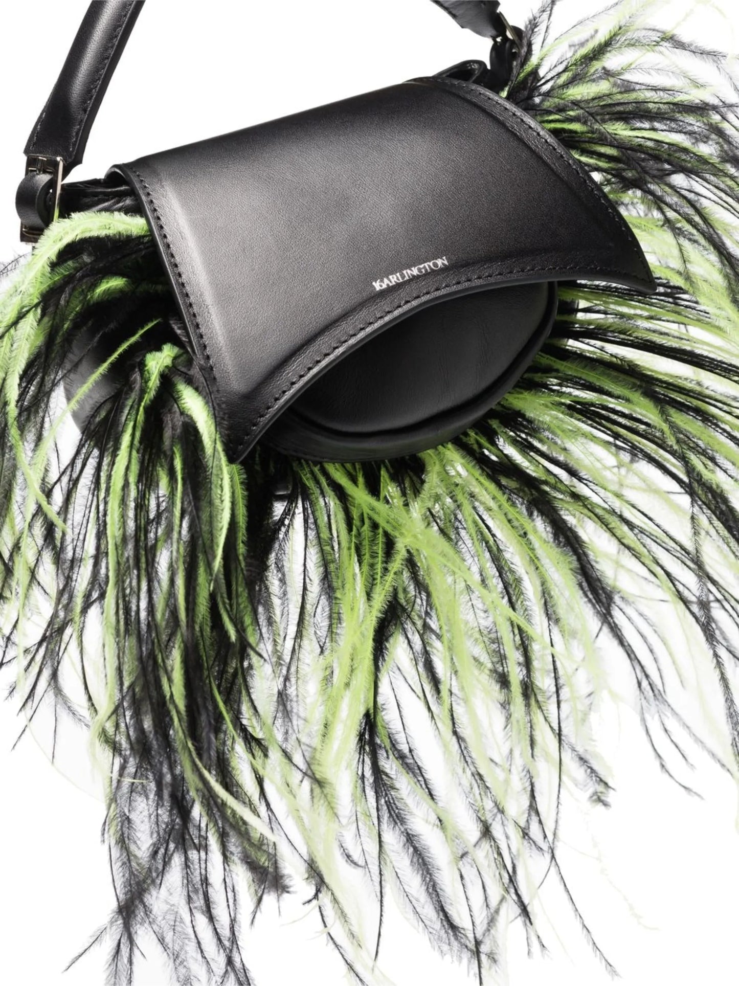 Sid feather-trim mini bag