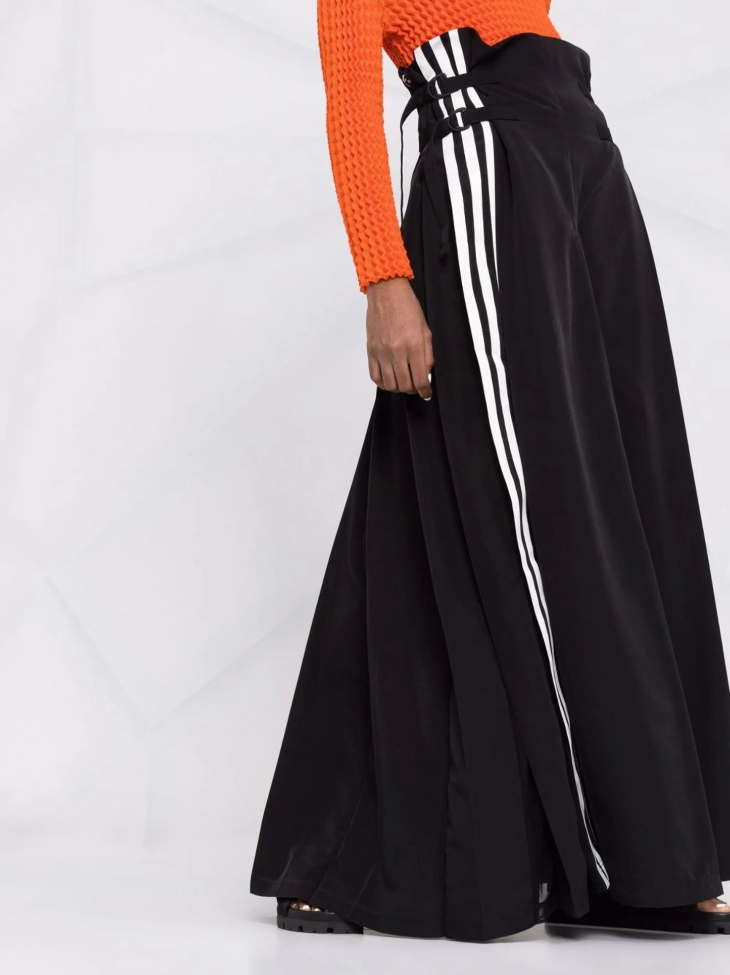 3-stripes floor length skirt