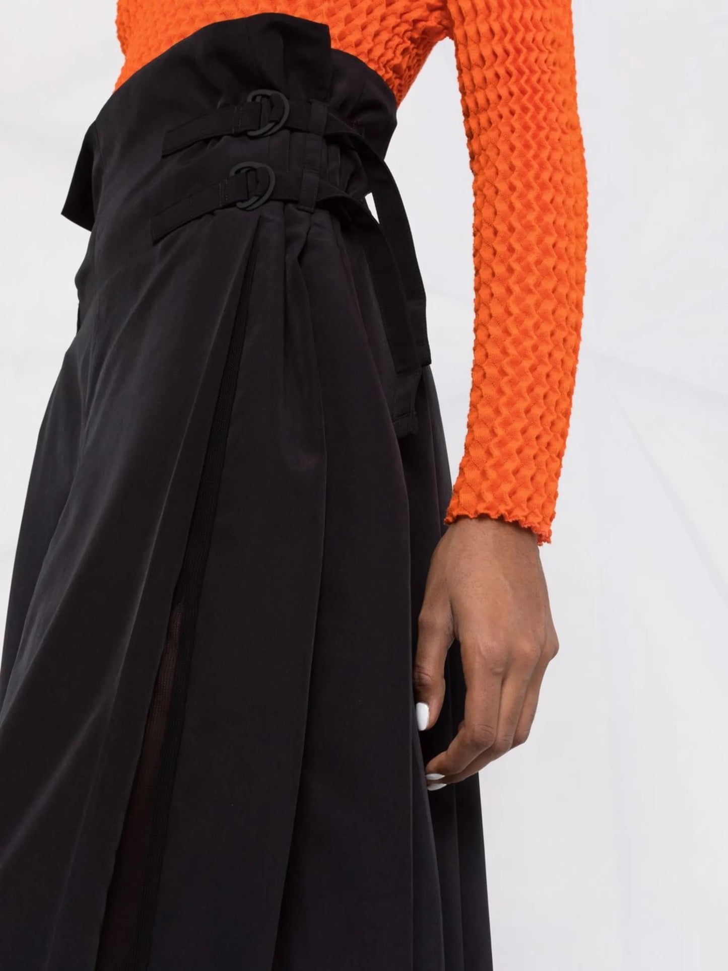 3-stripes floor length skirt
