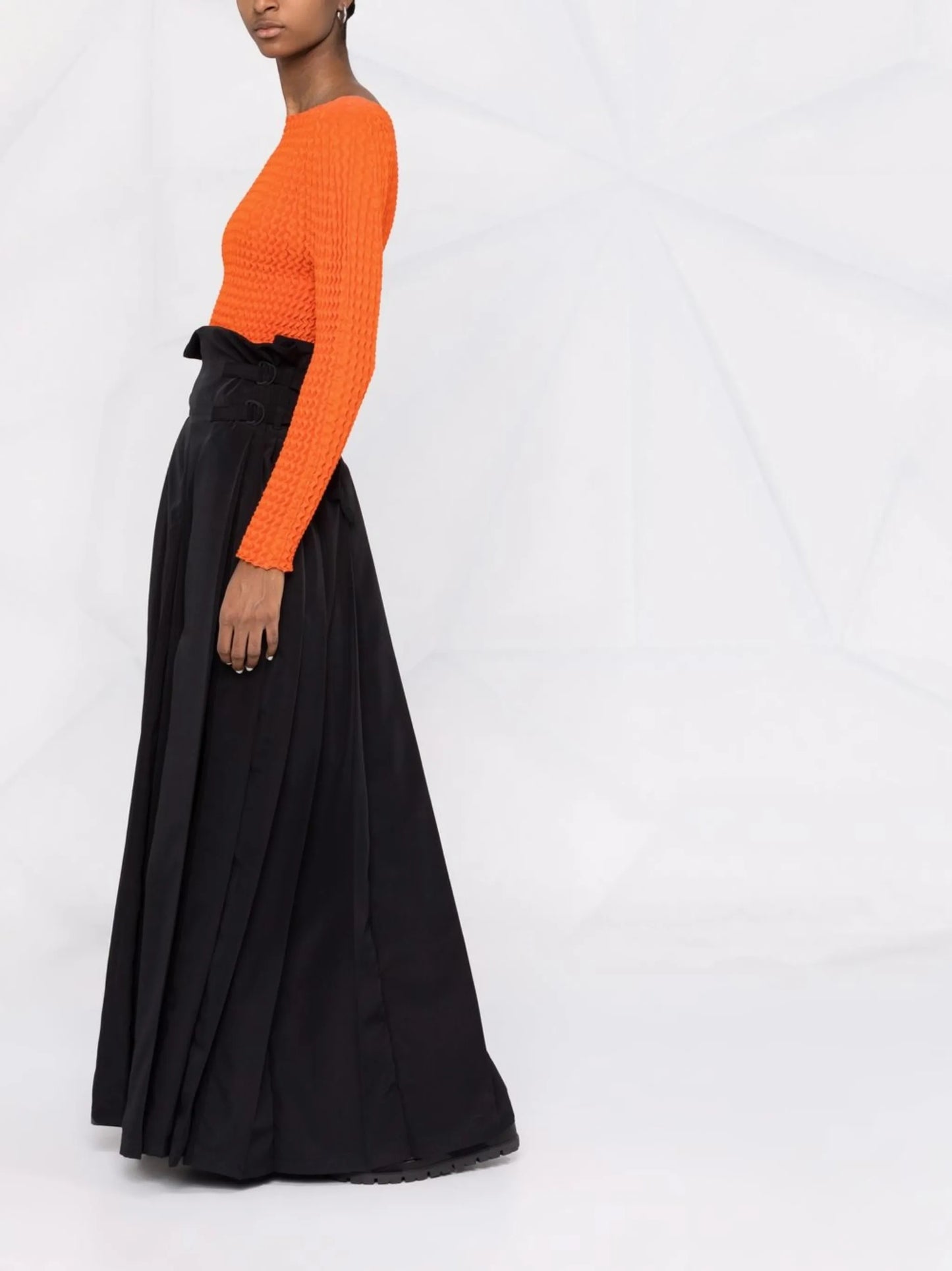 3-stripes floor length skirt