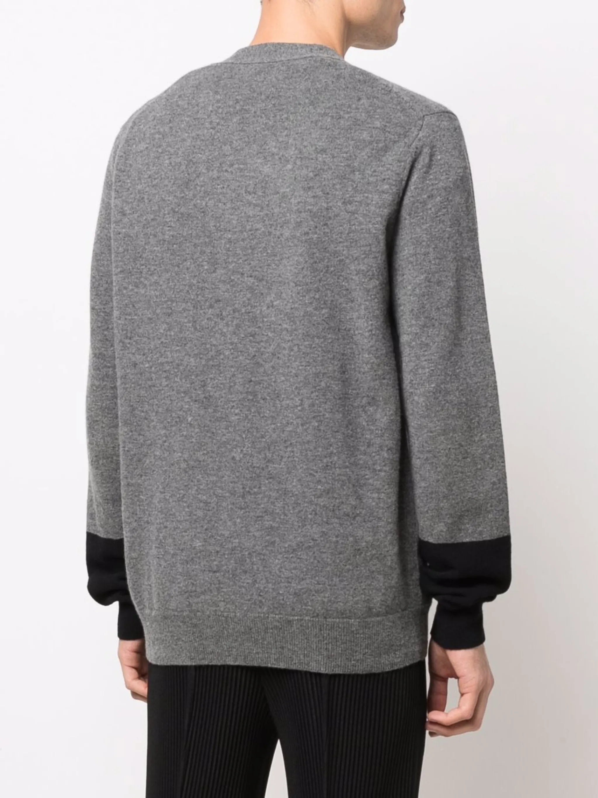fine-knit button-up cardigan