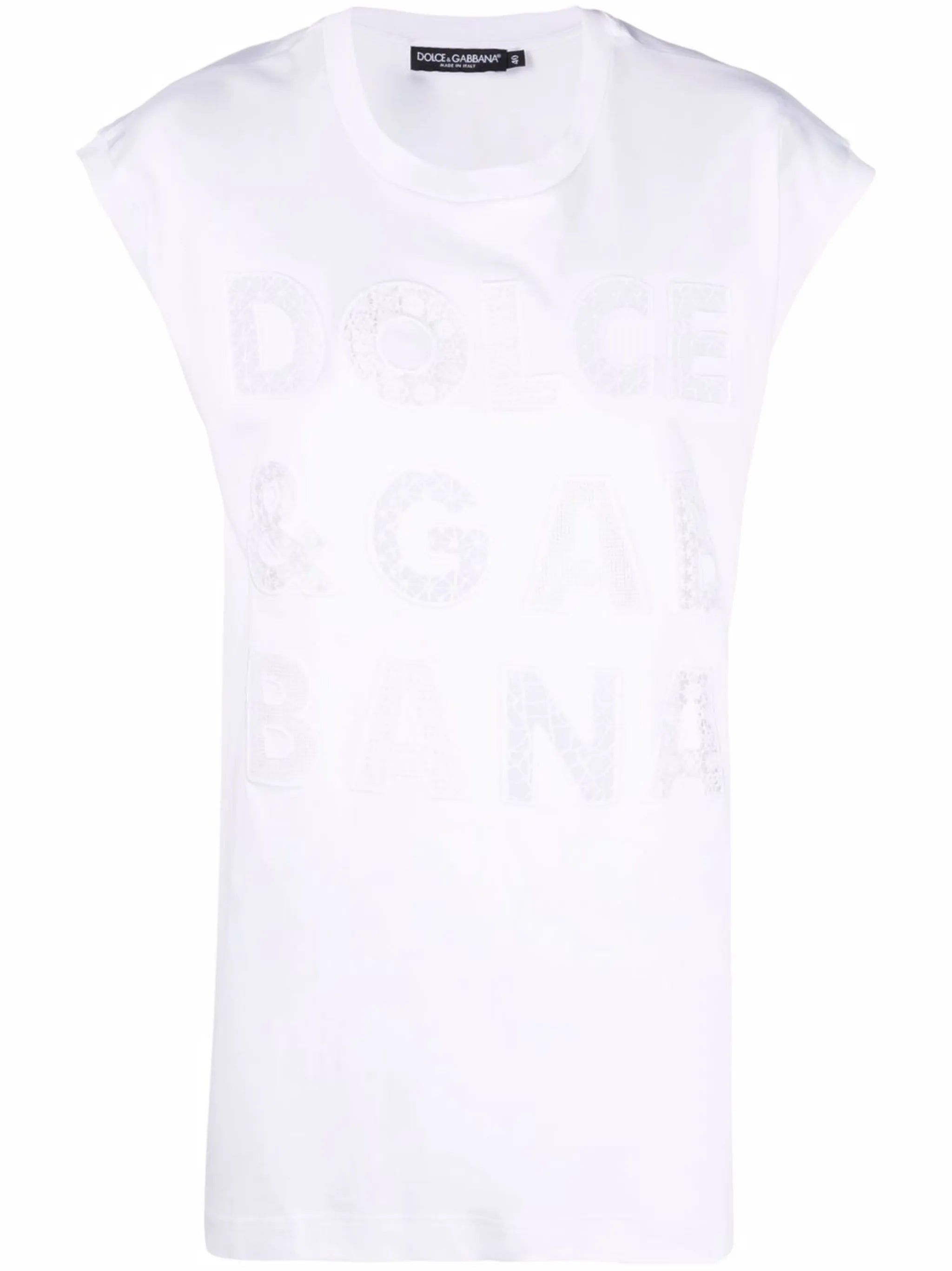 logo cut-out T-shirt
