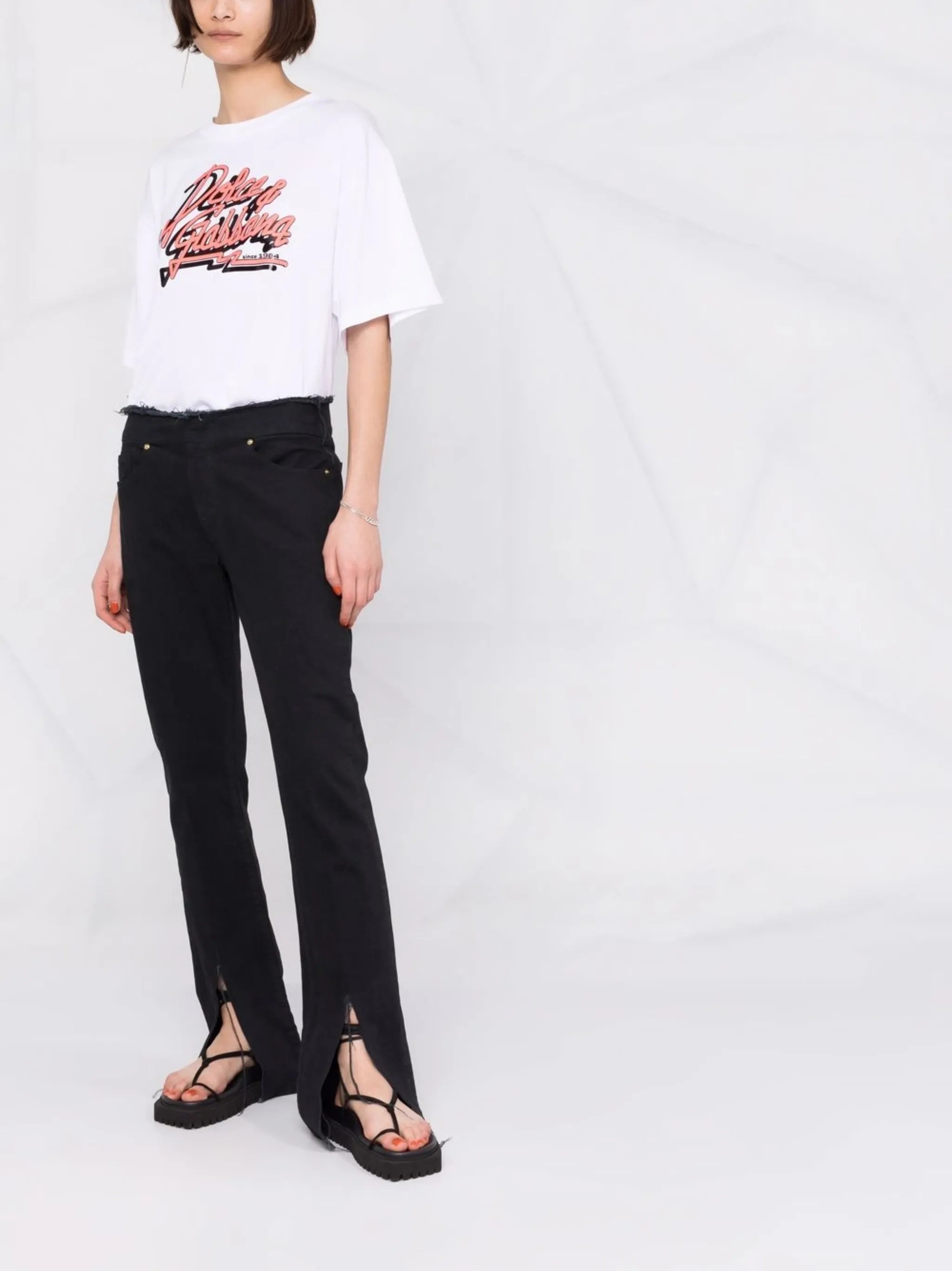 logo-print oversized T-shirt