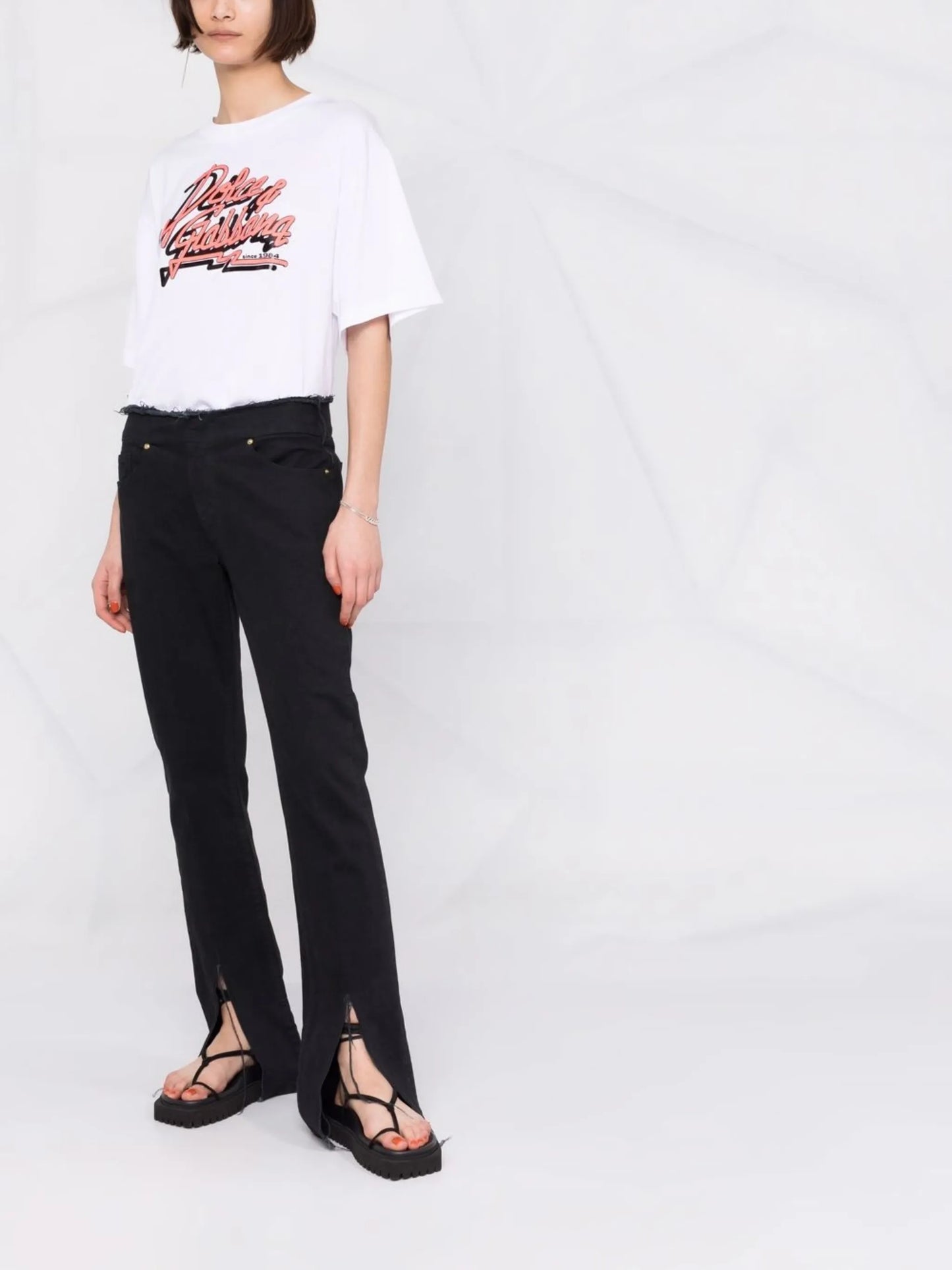 logo-print oversized T-shirt
