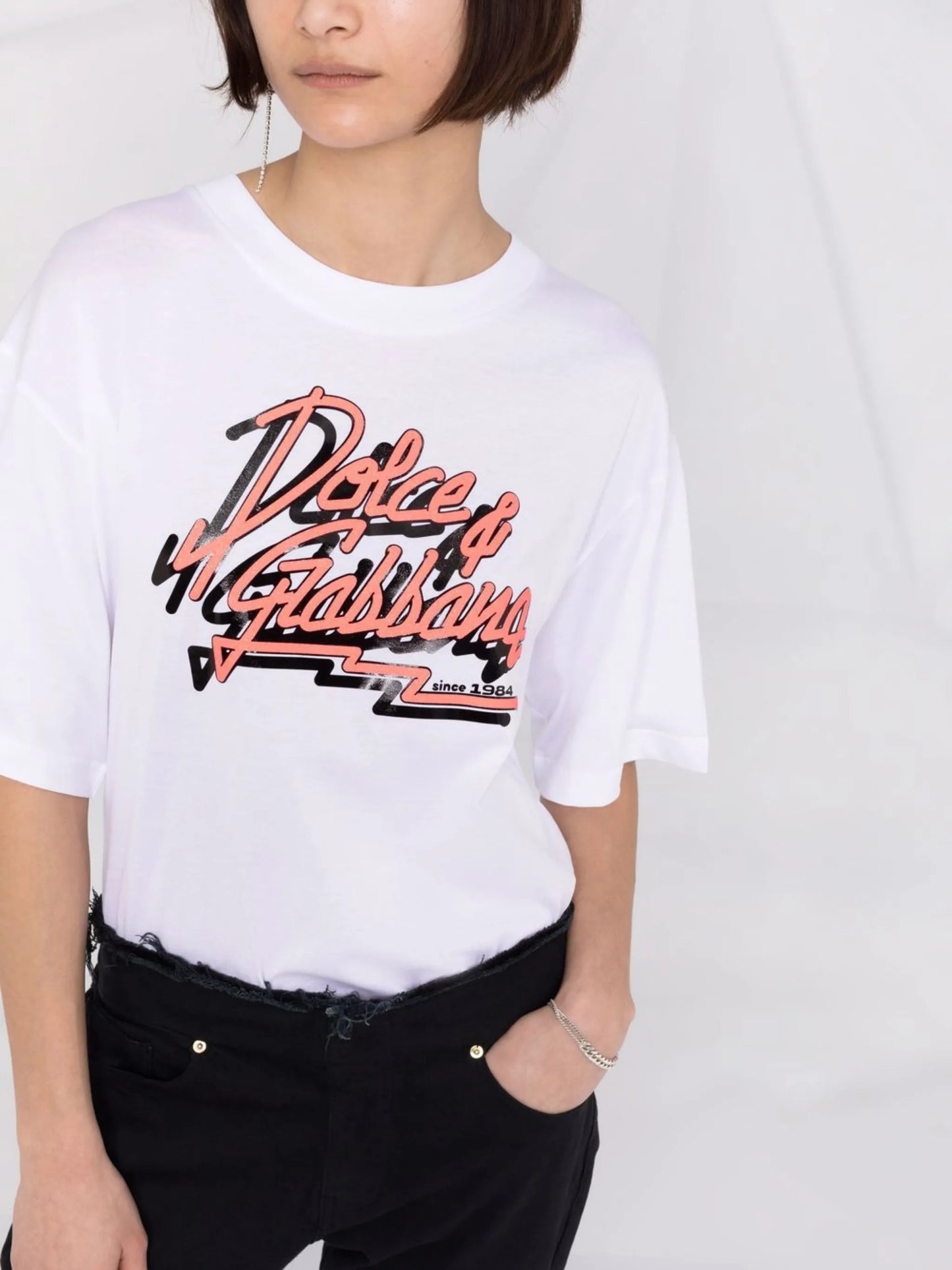 logo-print oversized T-shirt