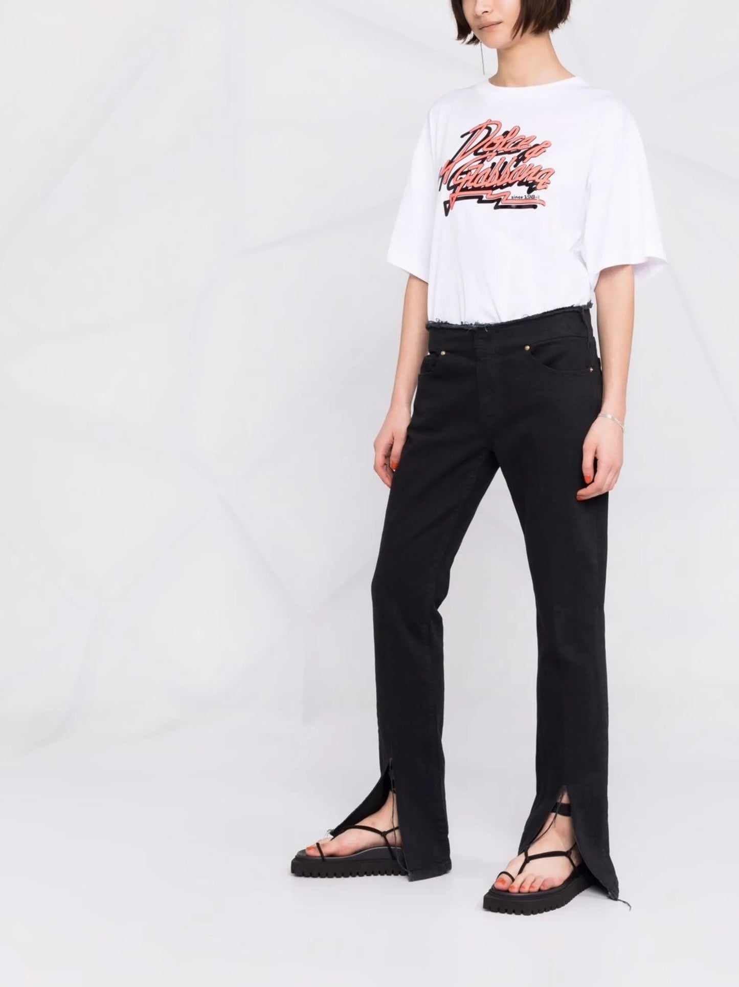 logo-print oversized T-shirt