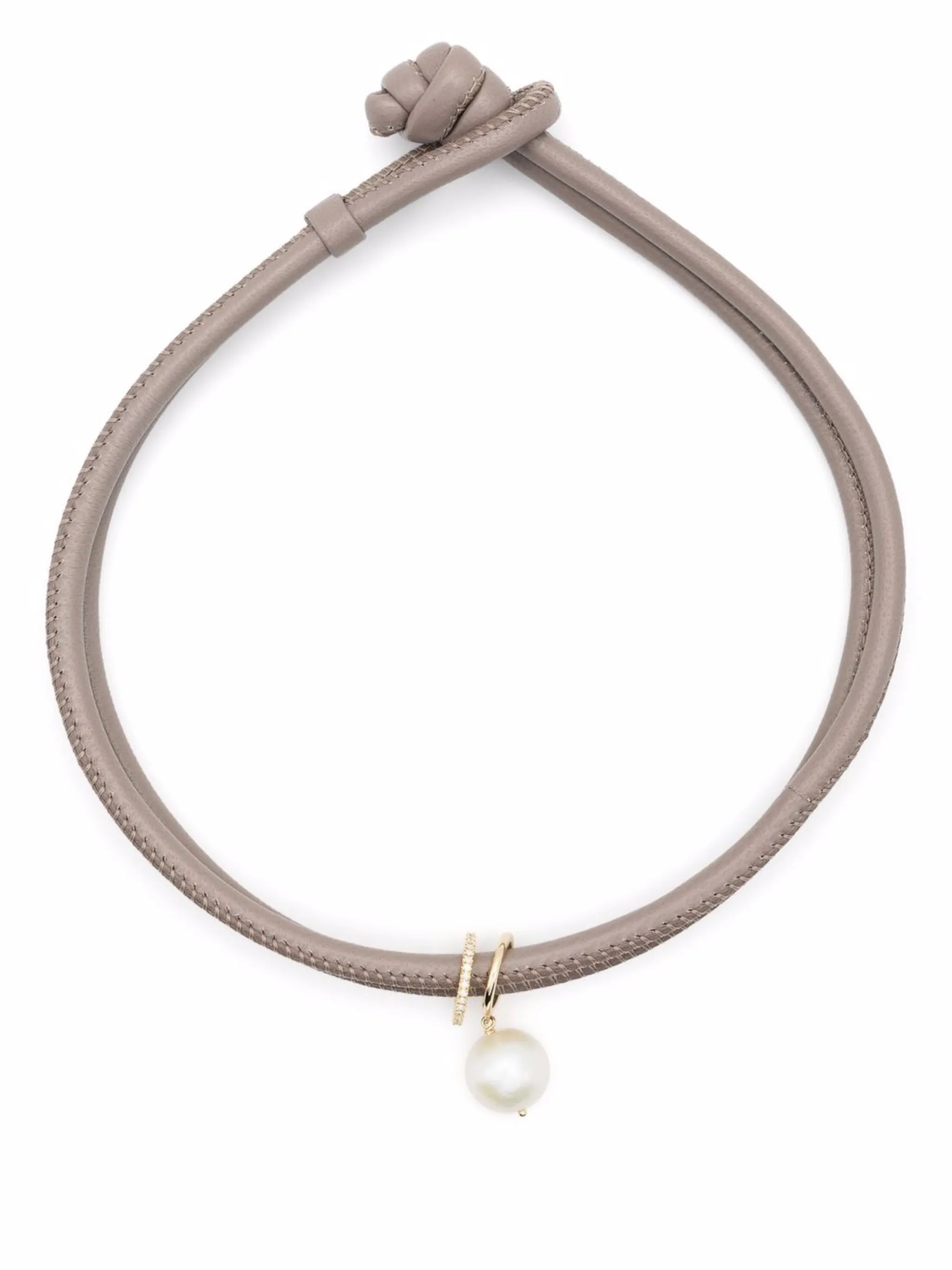 14kt yellow gold diamond and pearl wrap bracelet