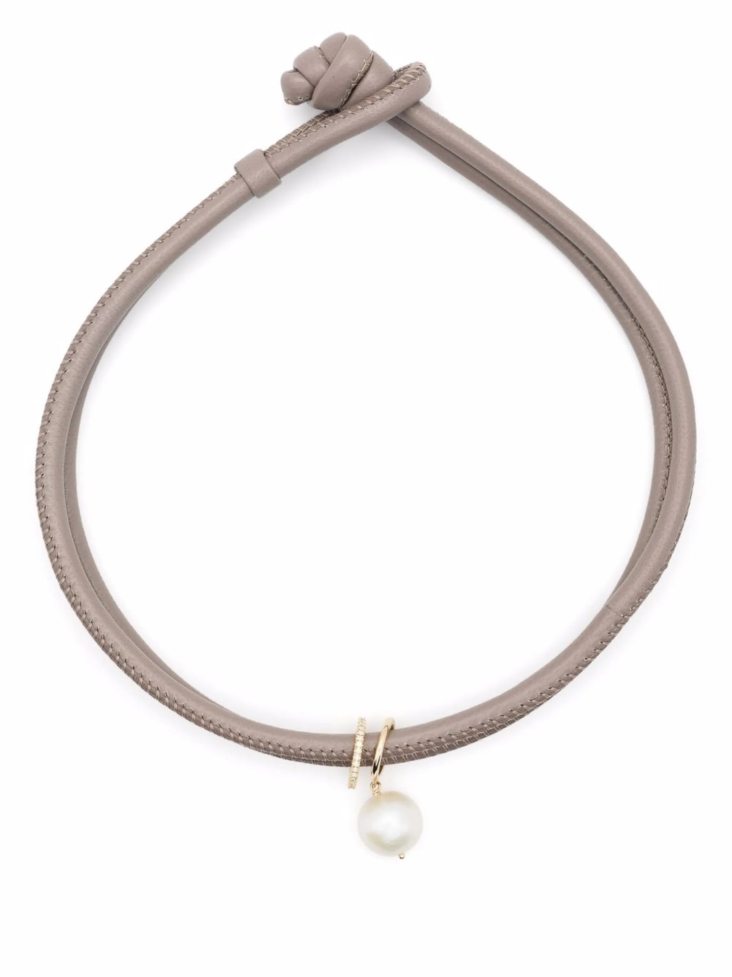 14kt yellow gold diamond and pearl wrap bracelet