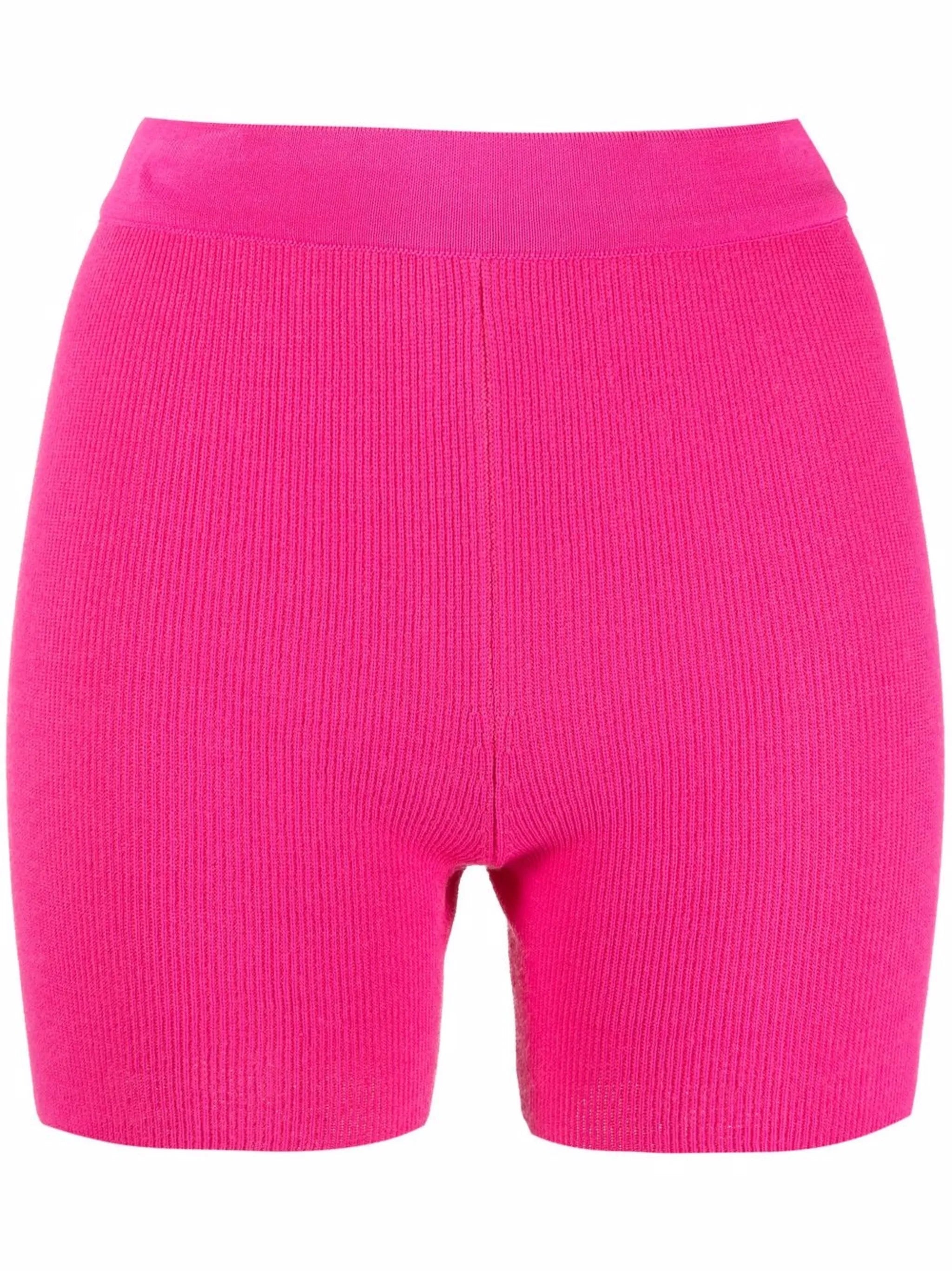 Le Short Arancia ribbed biker shorts