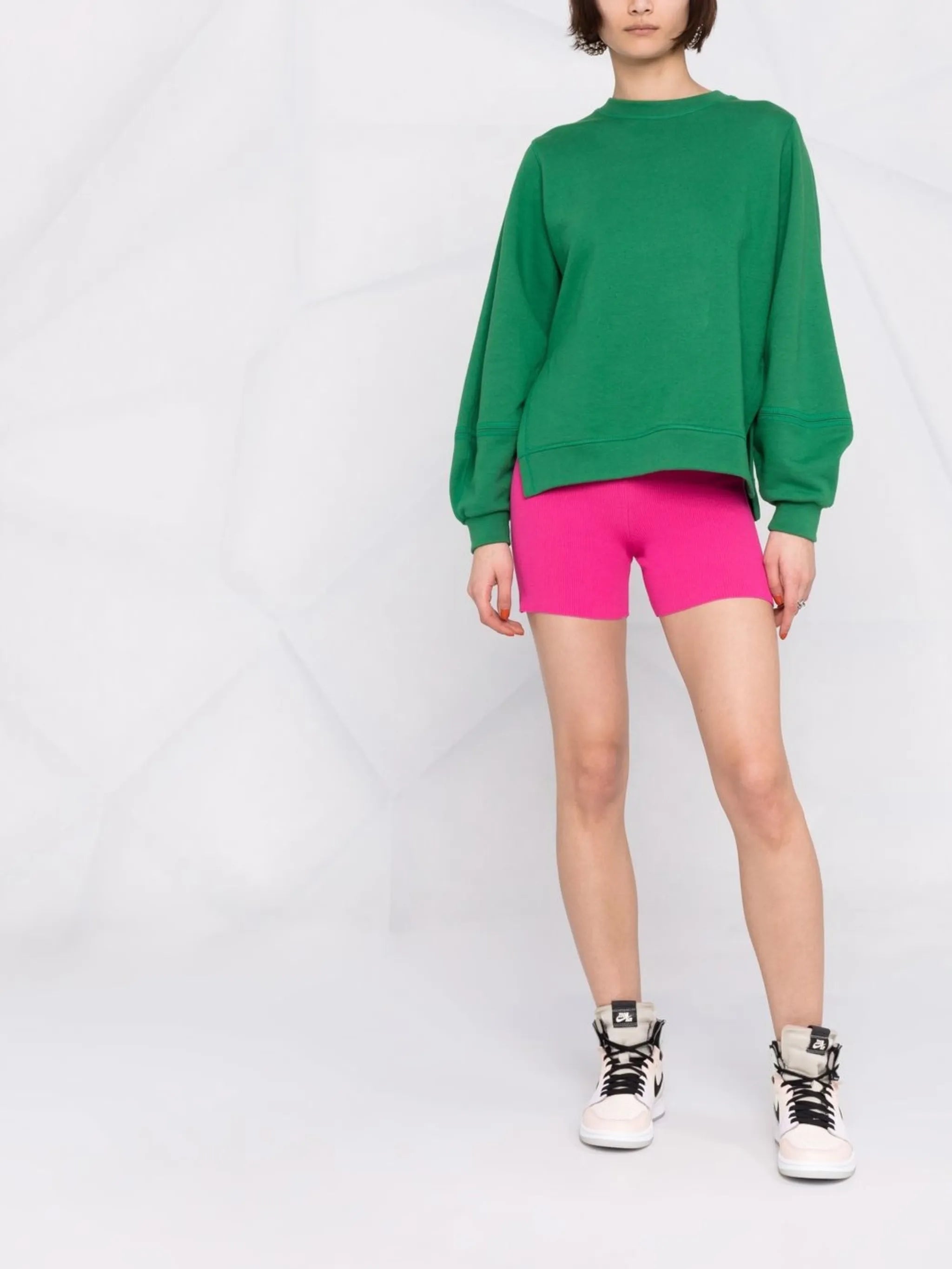 Le Short Arancia ribbed biker shorts