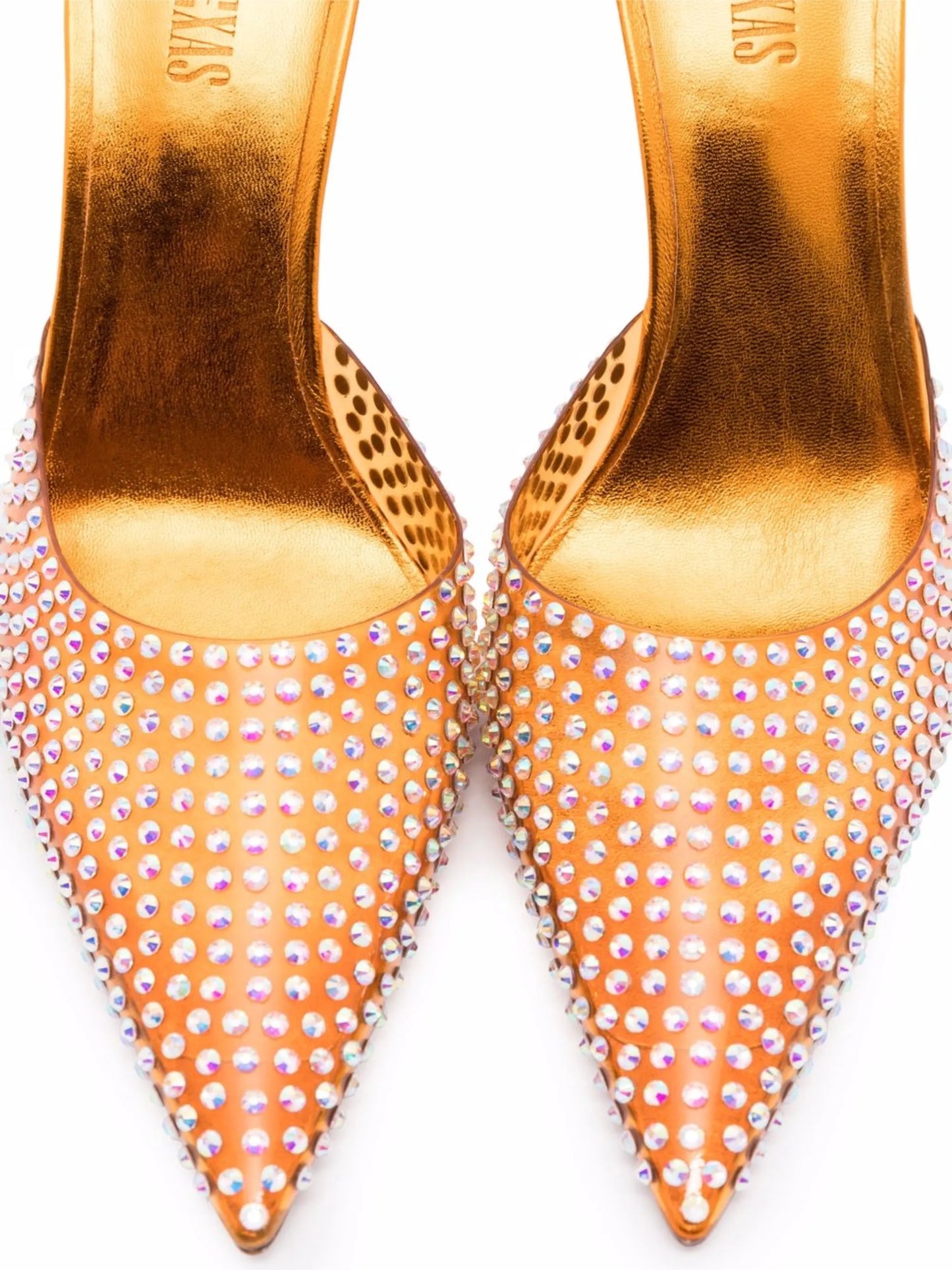 95mm Hollywood crystal-embellished pumps