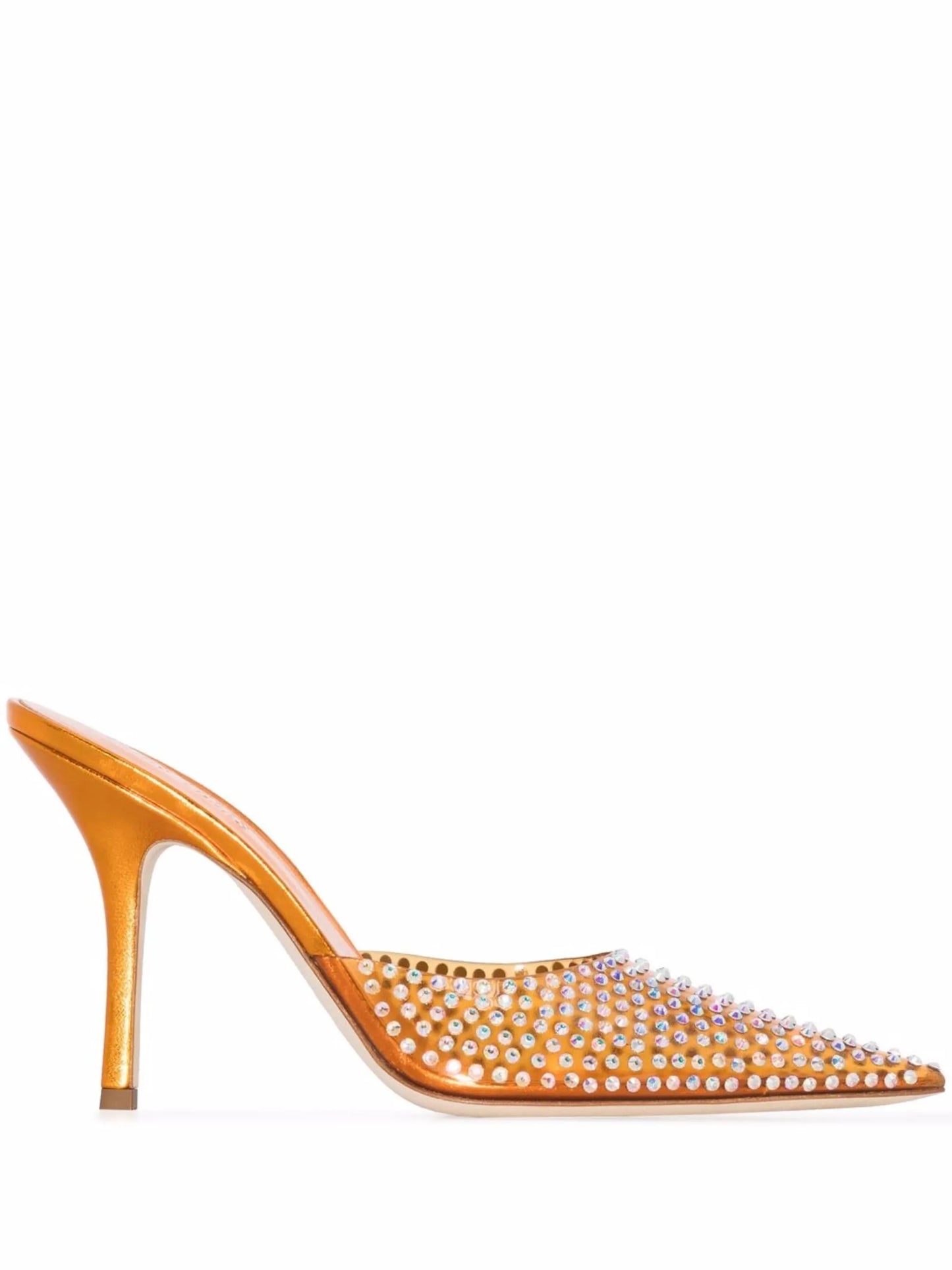 95mm Hollywood crystal-embellished pumps
