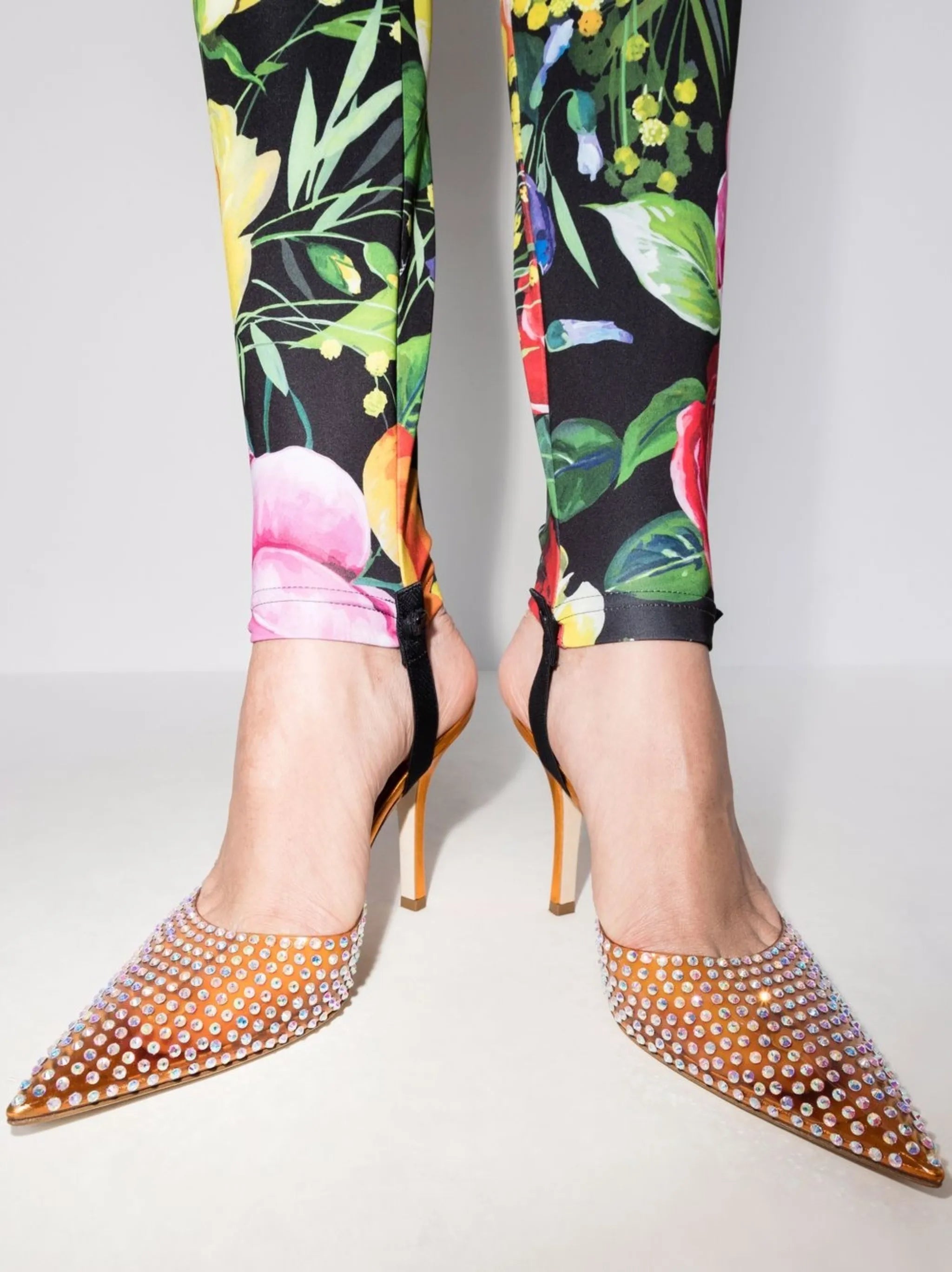 95mm Hollywood crystal-embellished pumps